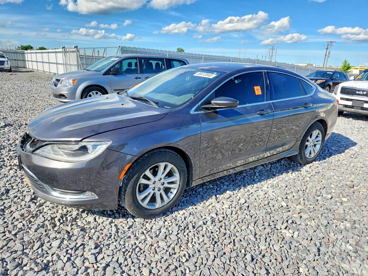 2015 Chrysler 200 Limited Gray vin: 1C3CCCAB8FN631066