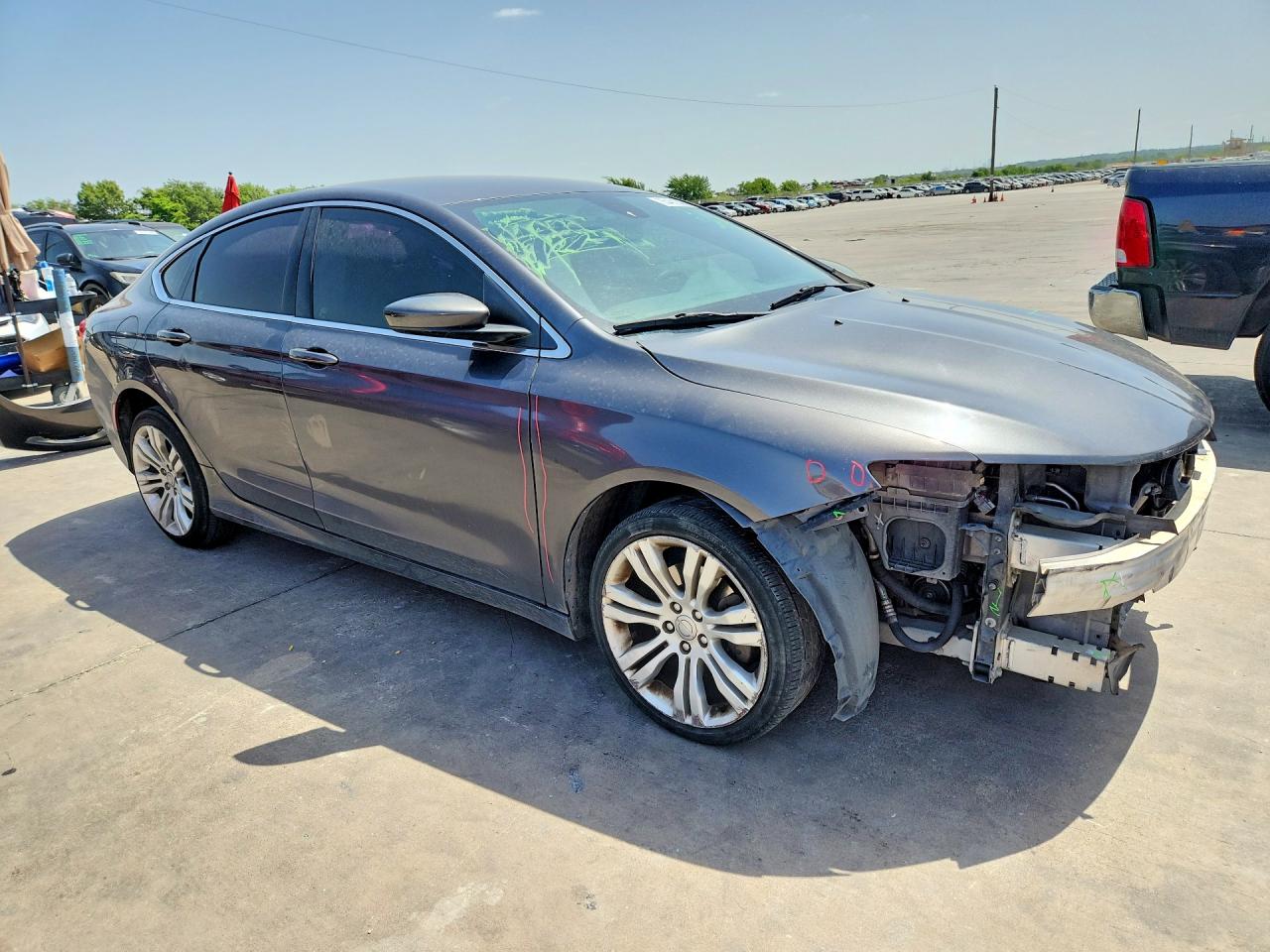 2015 Chrysler 200 Limited Серый vin: 1C3CCCAB8FN639118