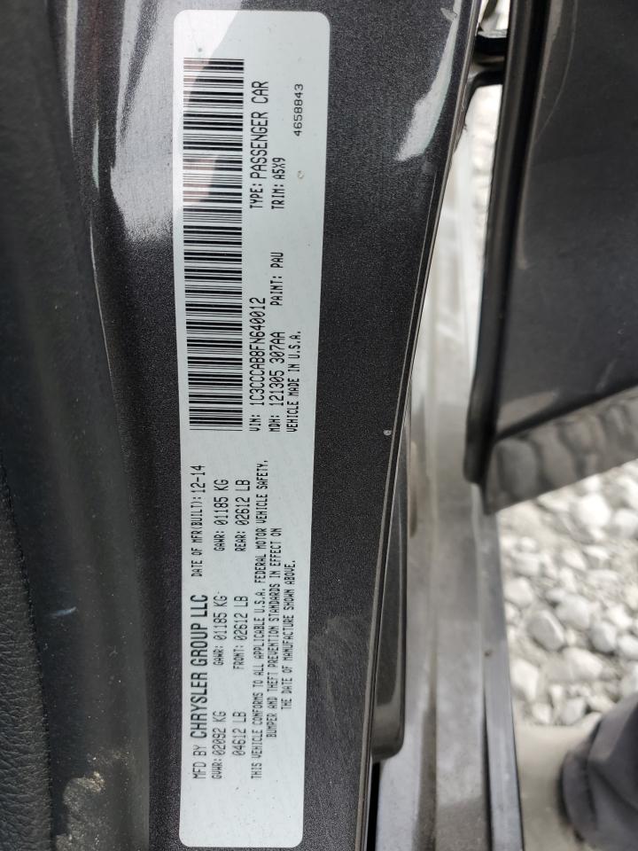 2015 Chrysler 200 Limited Gray vin: 1C3CCCAB8FN640012
