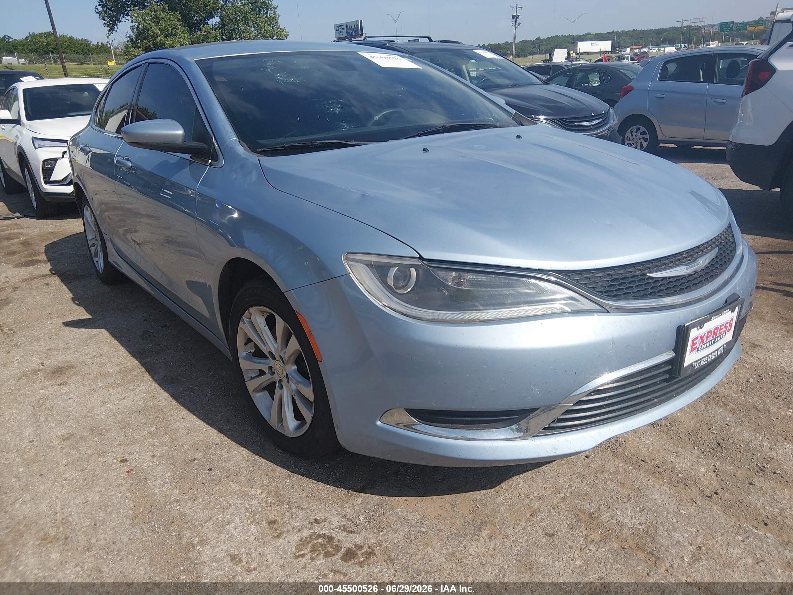 2015 Chrysler 200 Limited Light Blue vin: 1C3CCCAB8FN641127