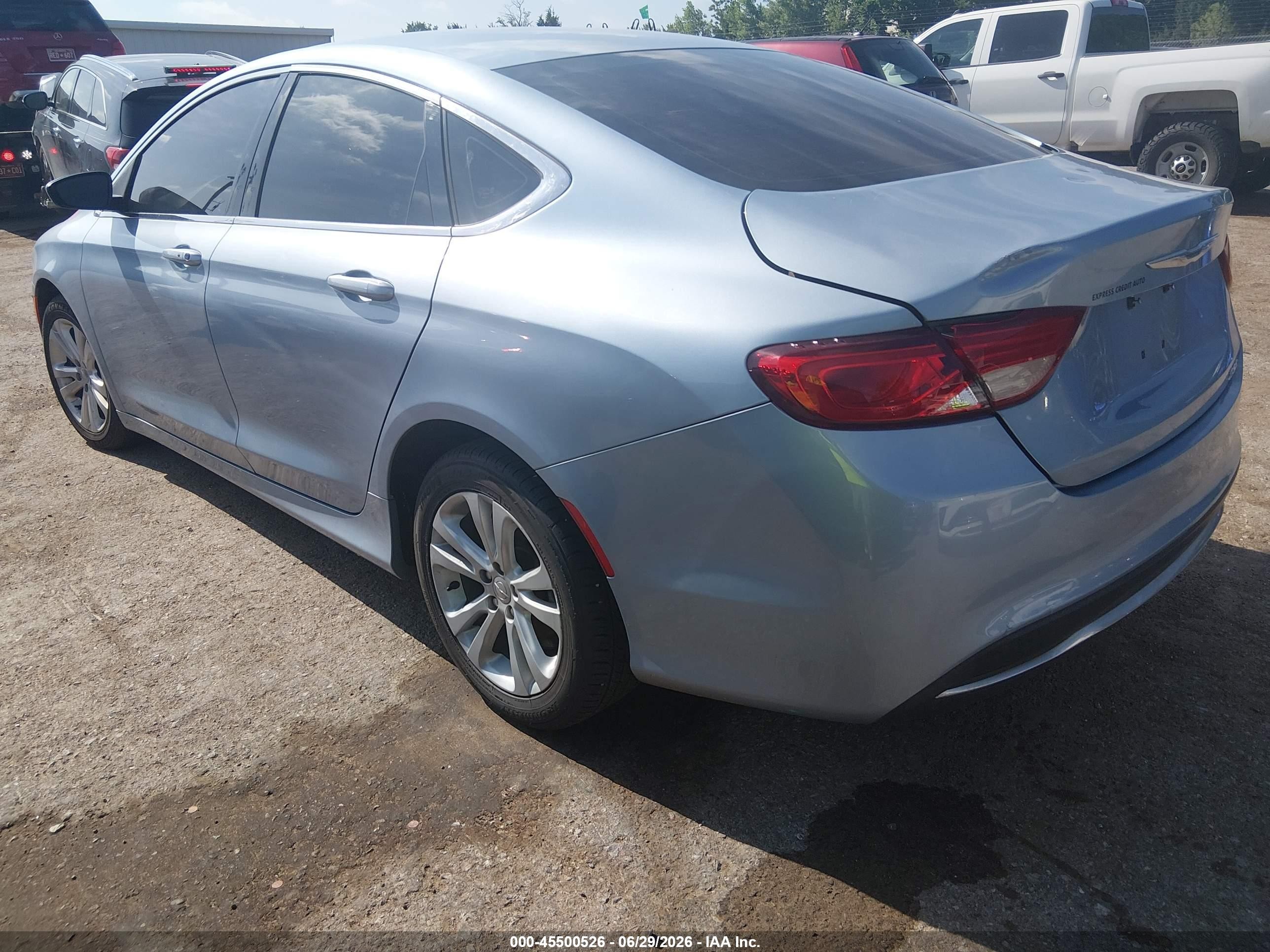 2015 Chrysler 200 Limited Light Blue vin: 1C3CCCAB8FN641127