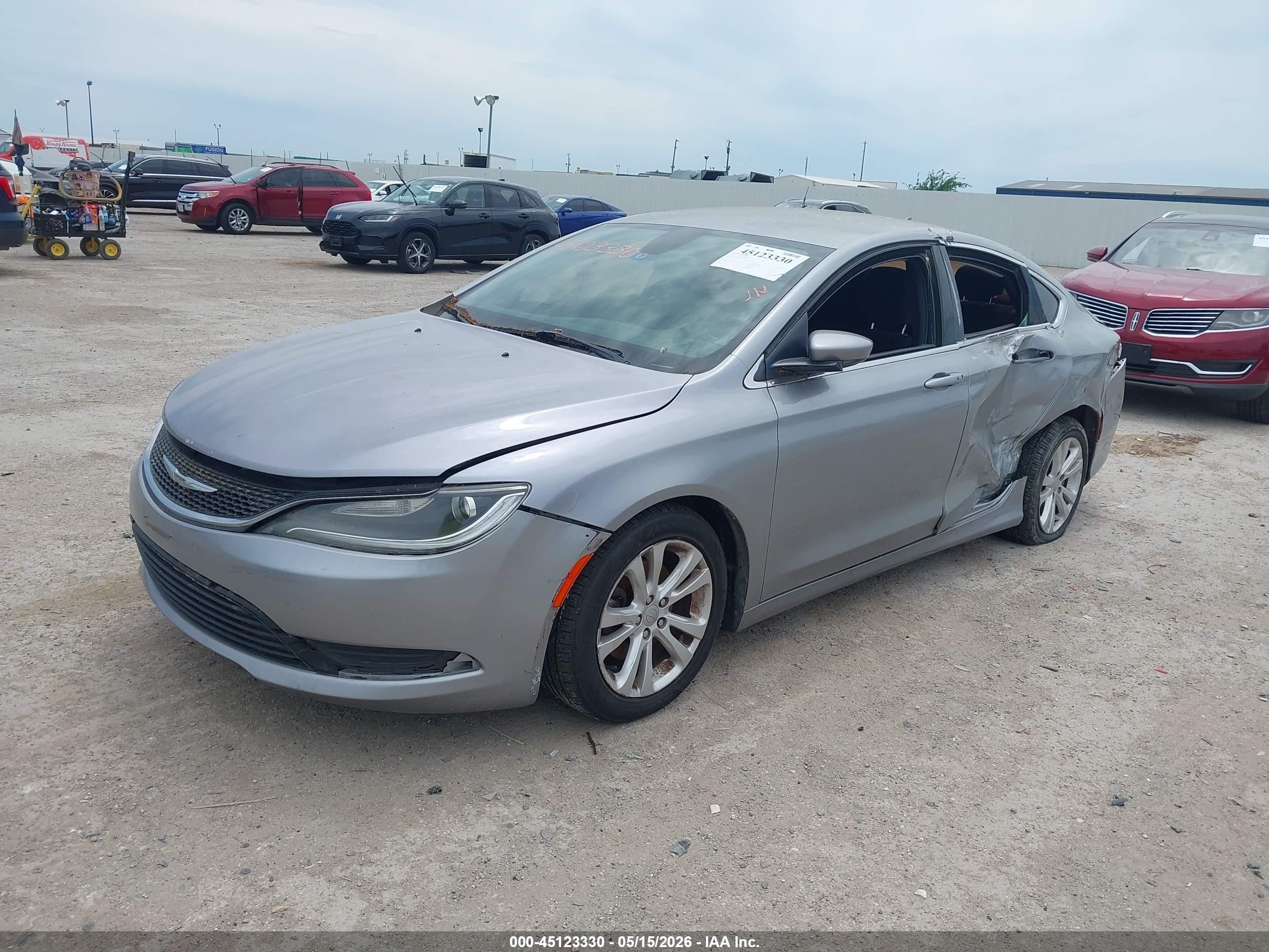 2015 Chrysler 200 Limited Silver vin: 1C3CCCAB8FN652306