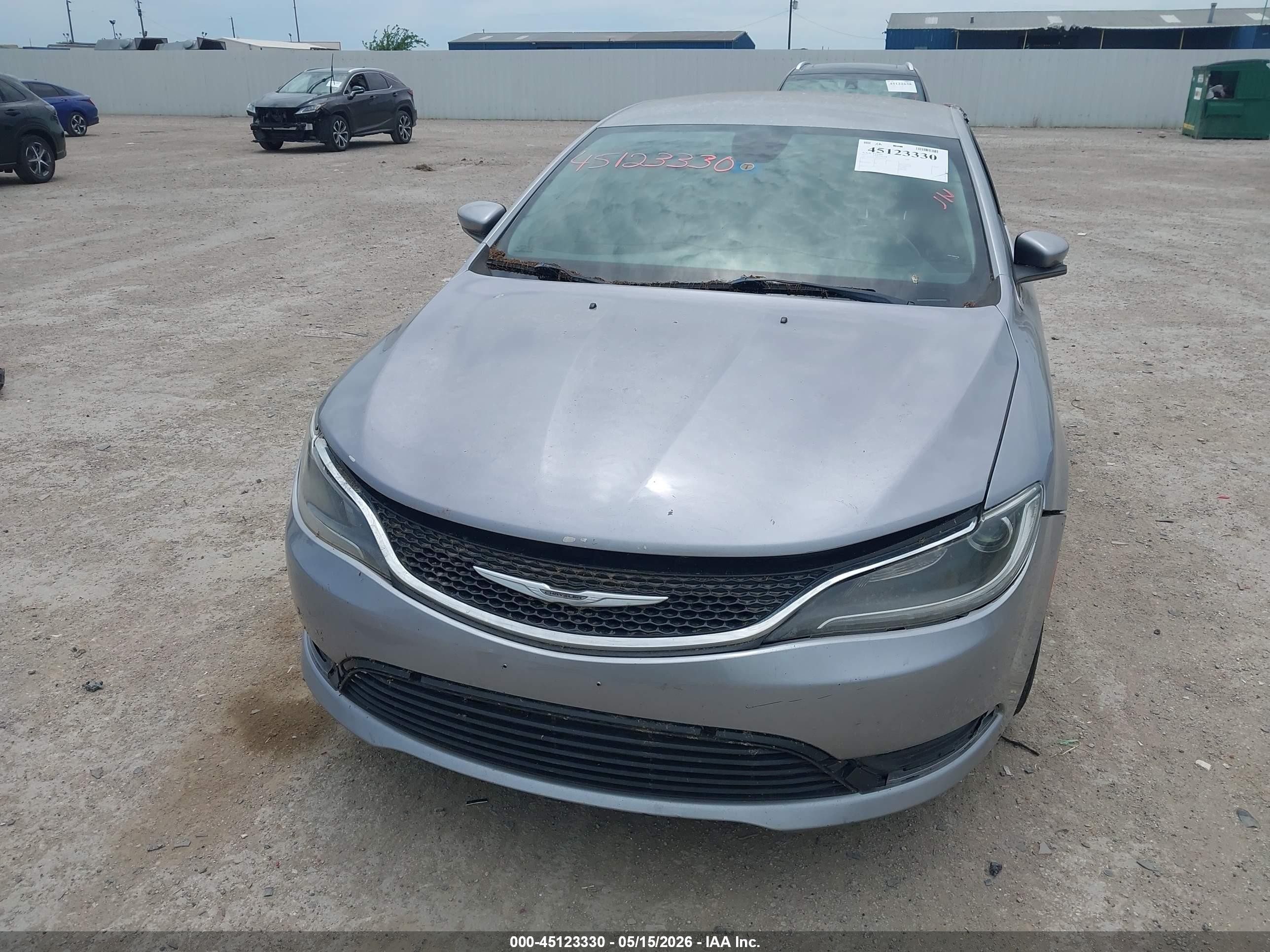 2015 Chrysler 200 Limited Silver vin: 1C3CCCAB8FN652306