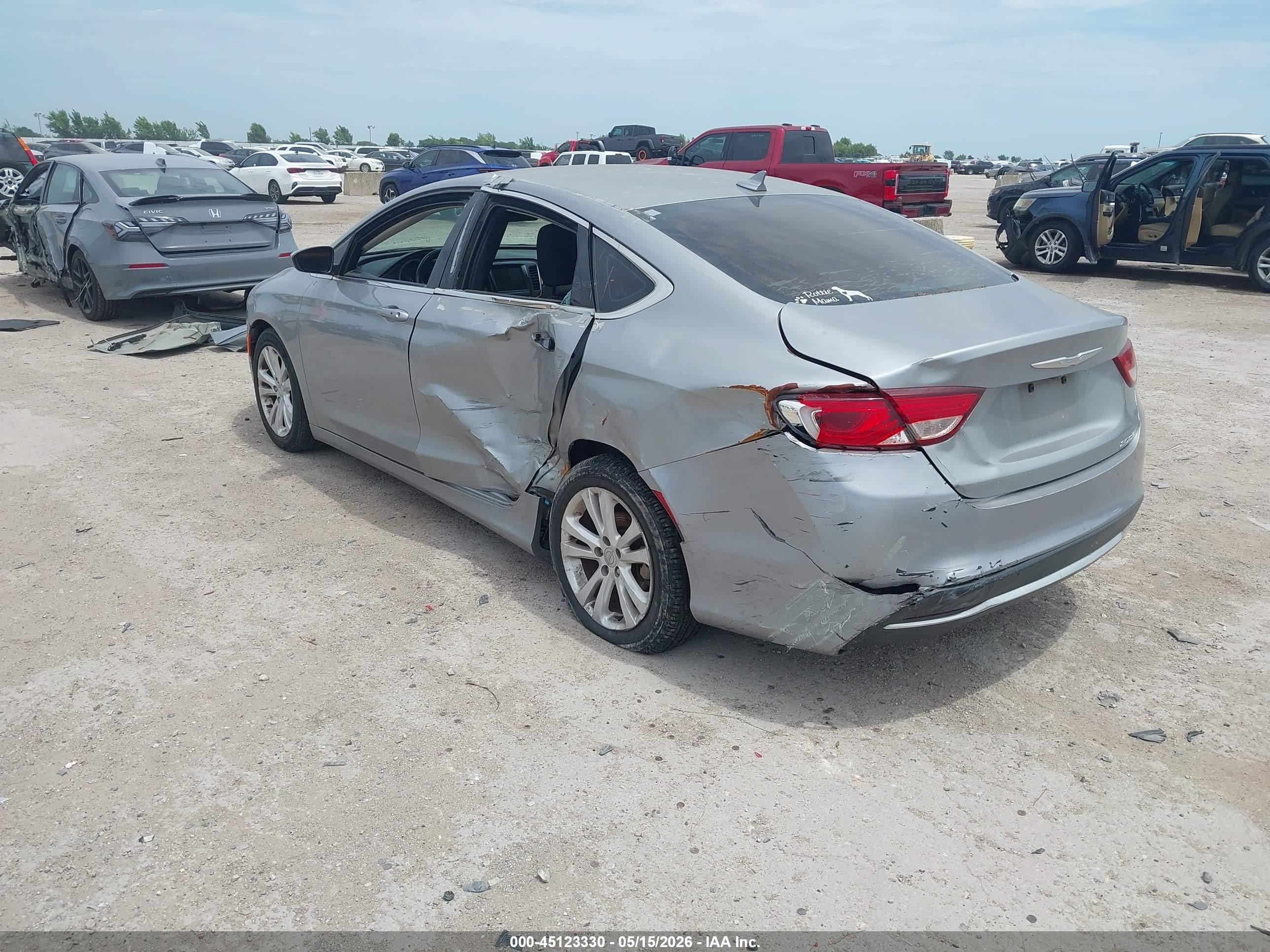 2015 Chrysler 200 Limited Silver vin: 1C3CCCAB8FN652306