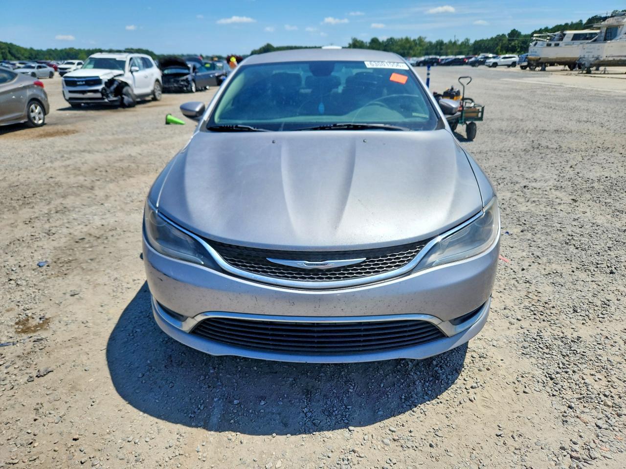 2015 Chrysler 200 Limited Silver vin: 1C3CCCAB8FN654573