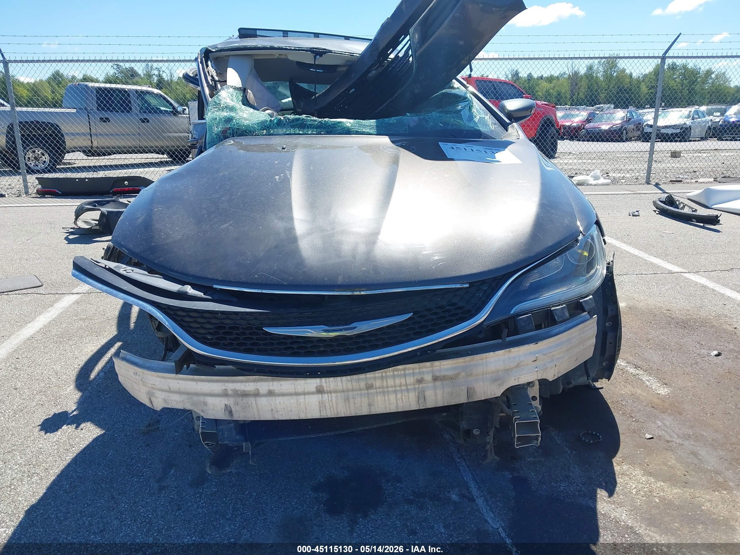 2015 Chrysler 200 Limited Gray vin: 1C3CCCAB8FN656033