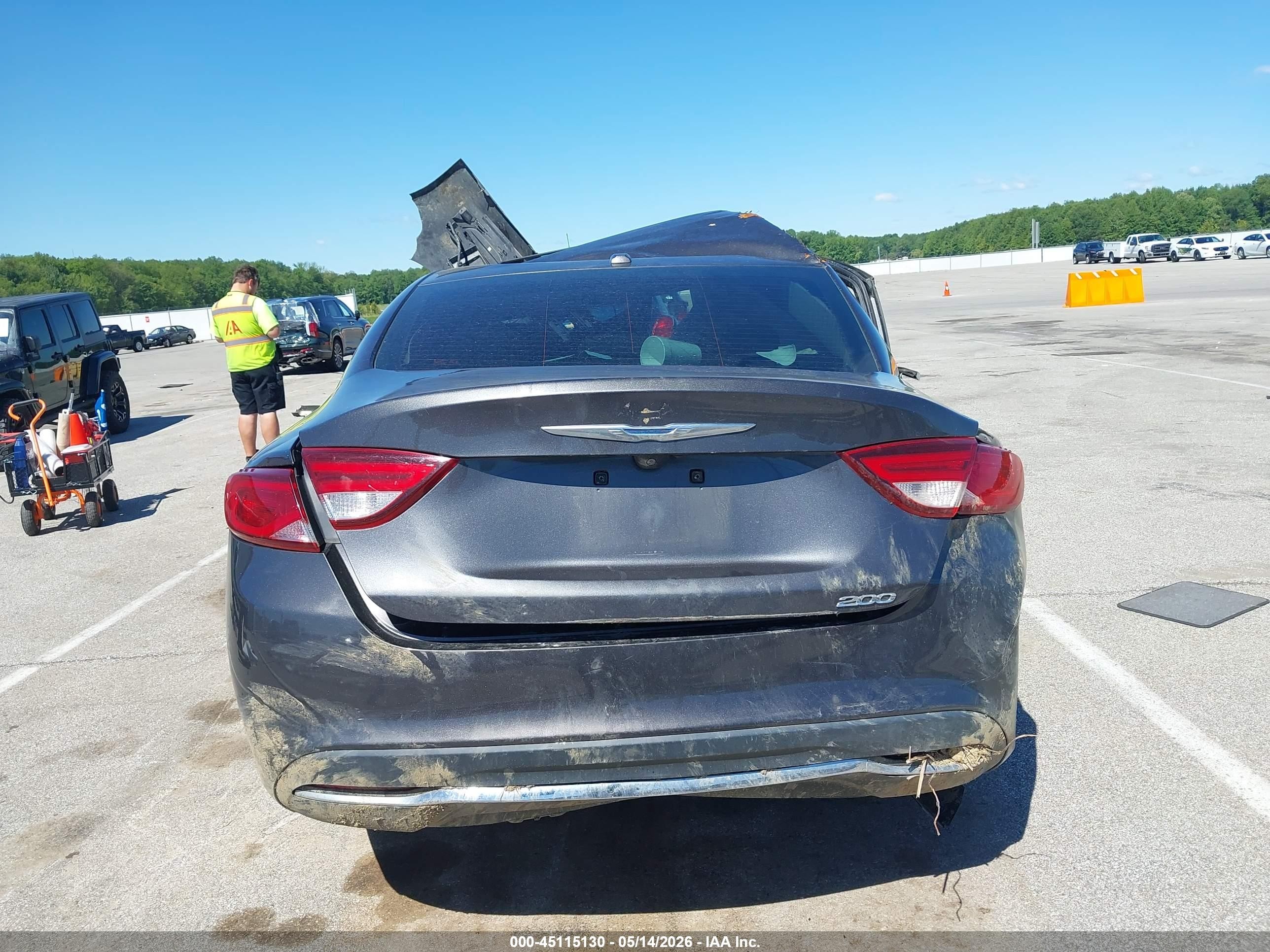 2015 Chrysler 200 Limited Gray vin: 1C3CCCAB8FN656033