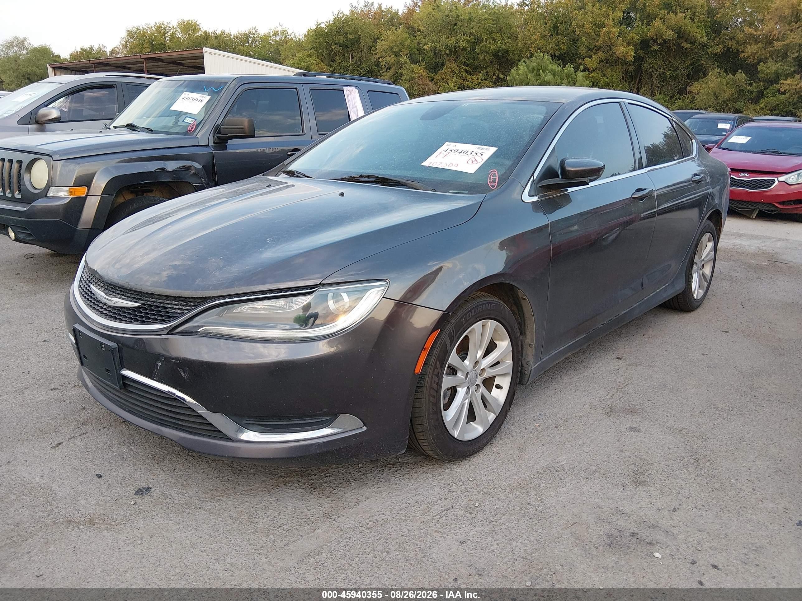 2015 Chrysler 200 Limited Purple vin: 1C3CCCAB8FN661880