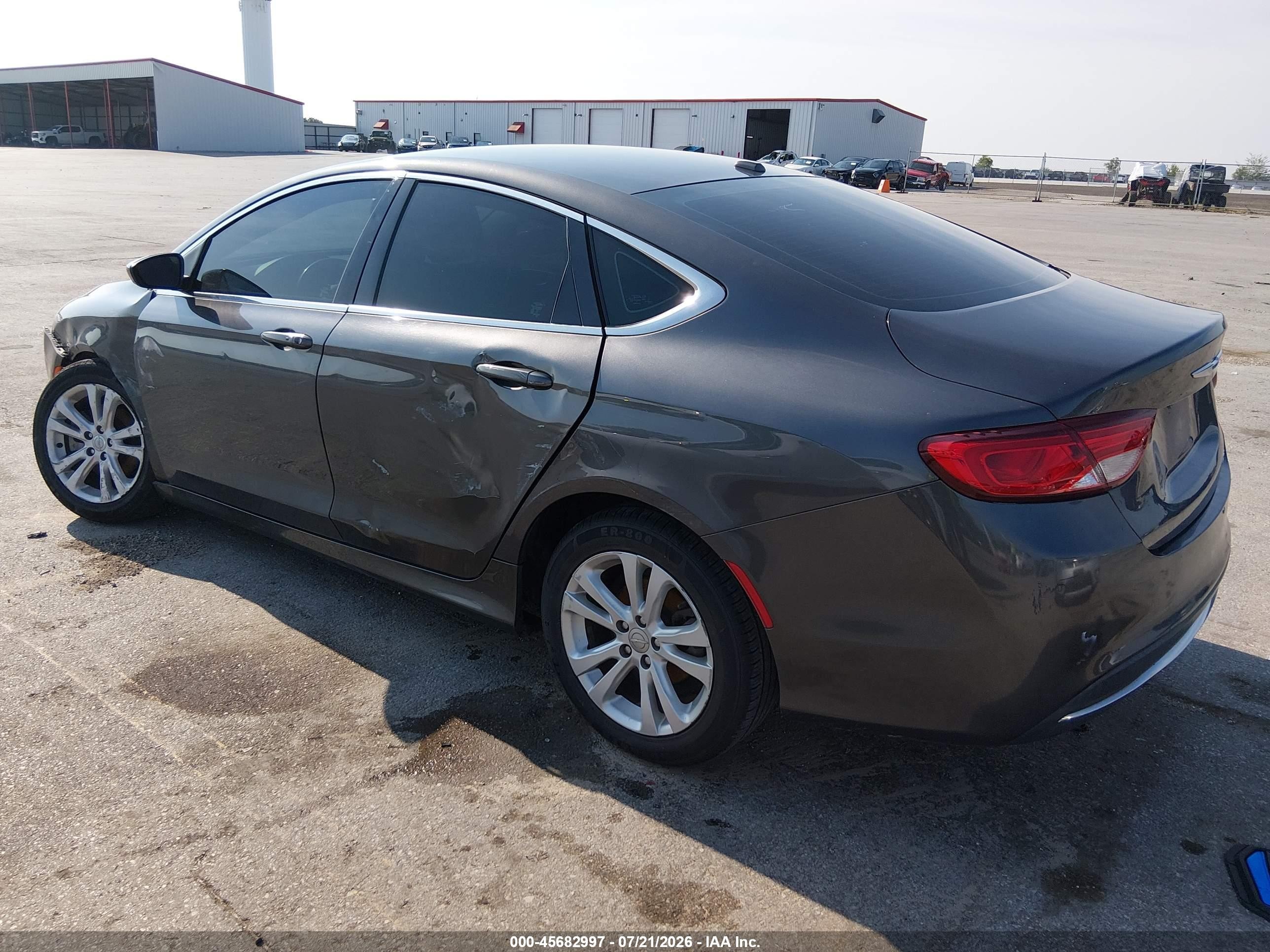 2015 Chrysler 200 Limited Gray vin: 1C3CCCAB8FN666917