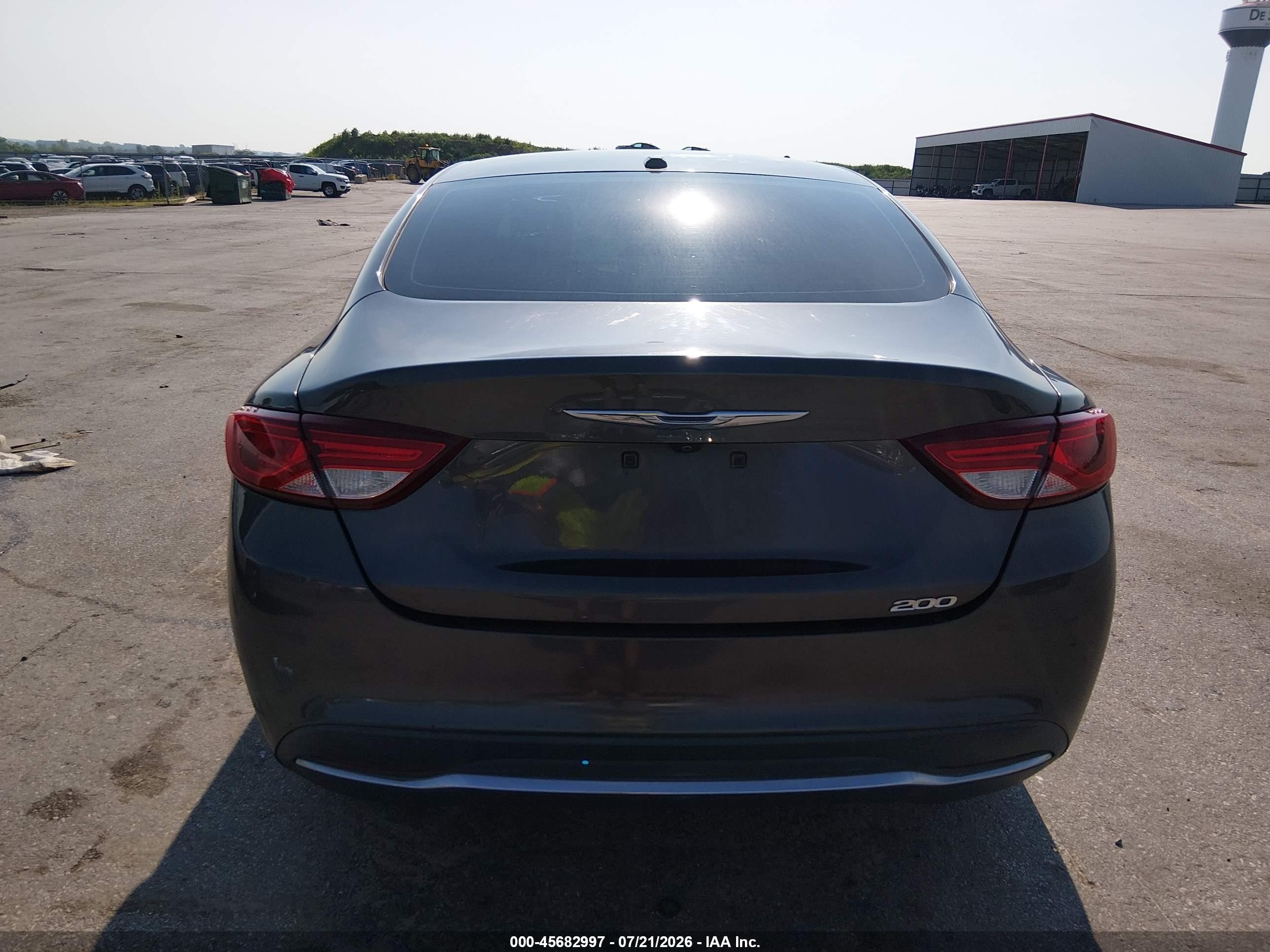 2015 Chrysler 200 Limited Gray vin: 1C3CCCAB8FN666917