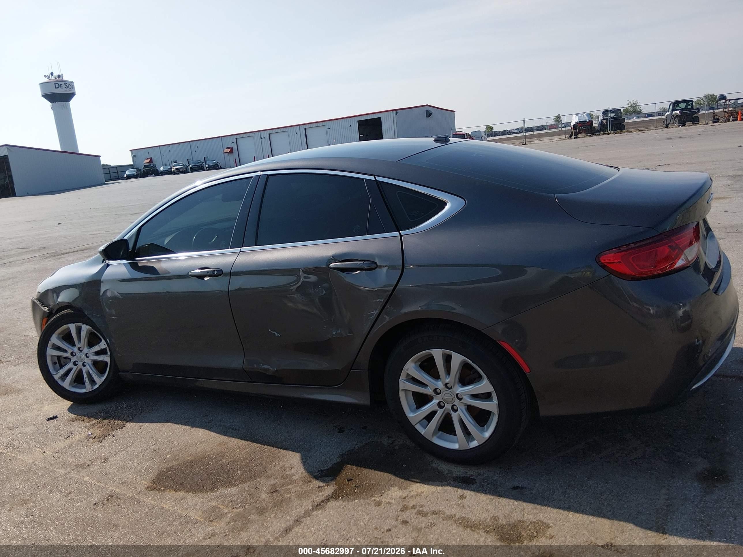 2015 Chrysler 200 Limited Gray vin: 1C3CCCAB8FN666917