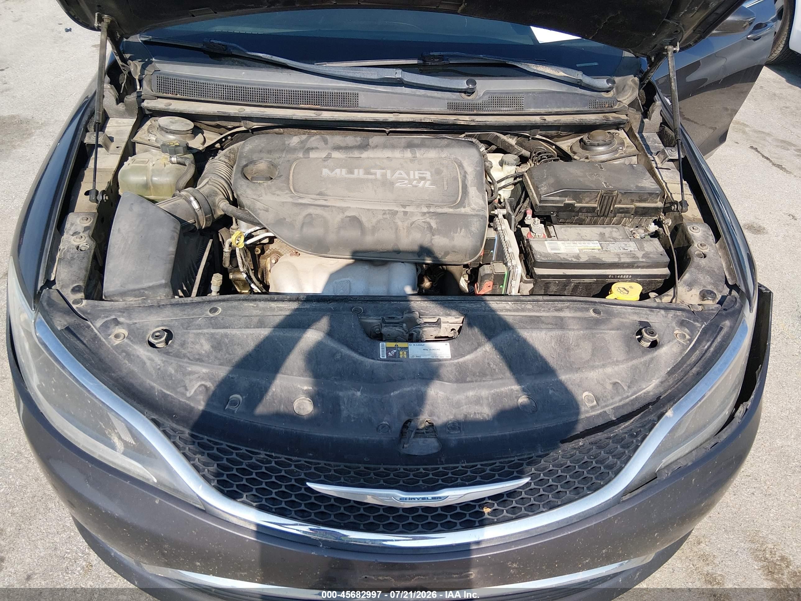 2015 Chrysler 200 Limited Gray vin: 1C3CCCAB8FN666917