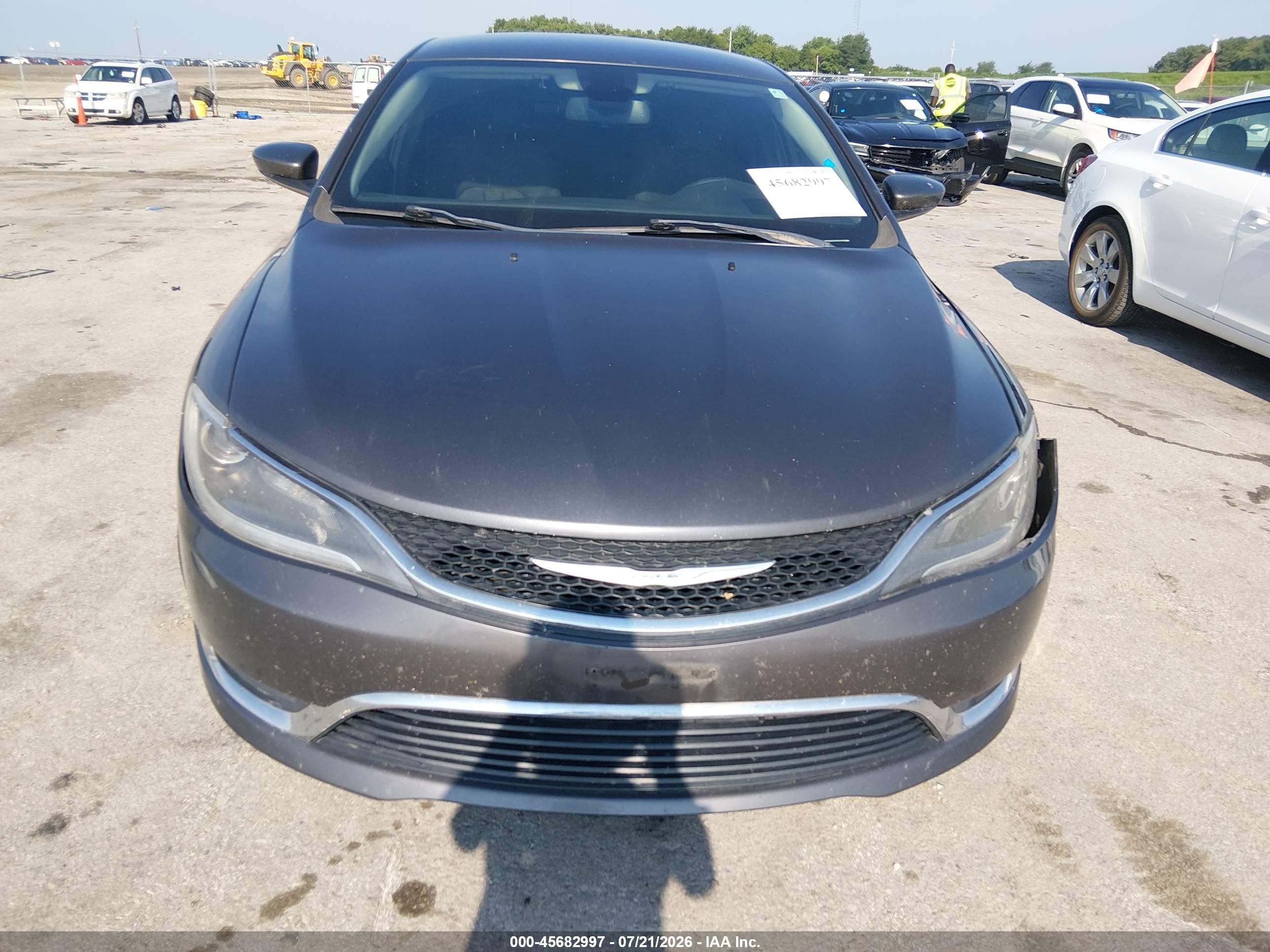 2015 Chrysler 200 Limited Gray vin: 1C3CCCAB8FN666917