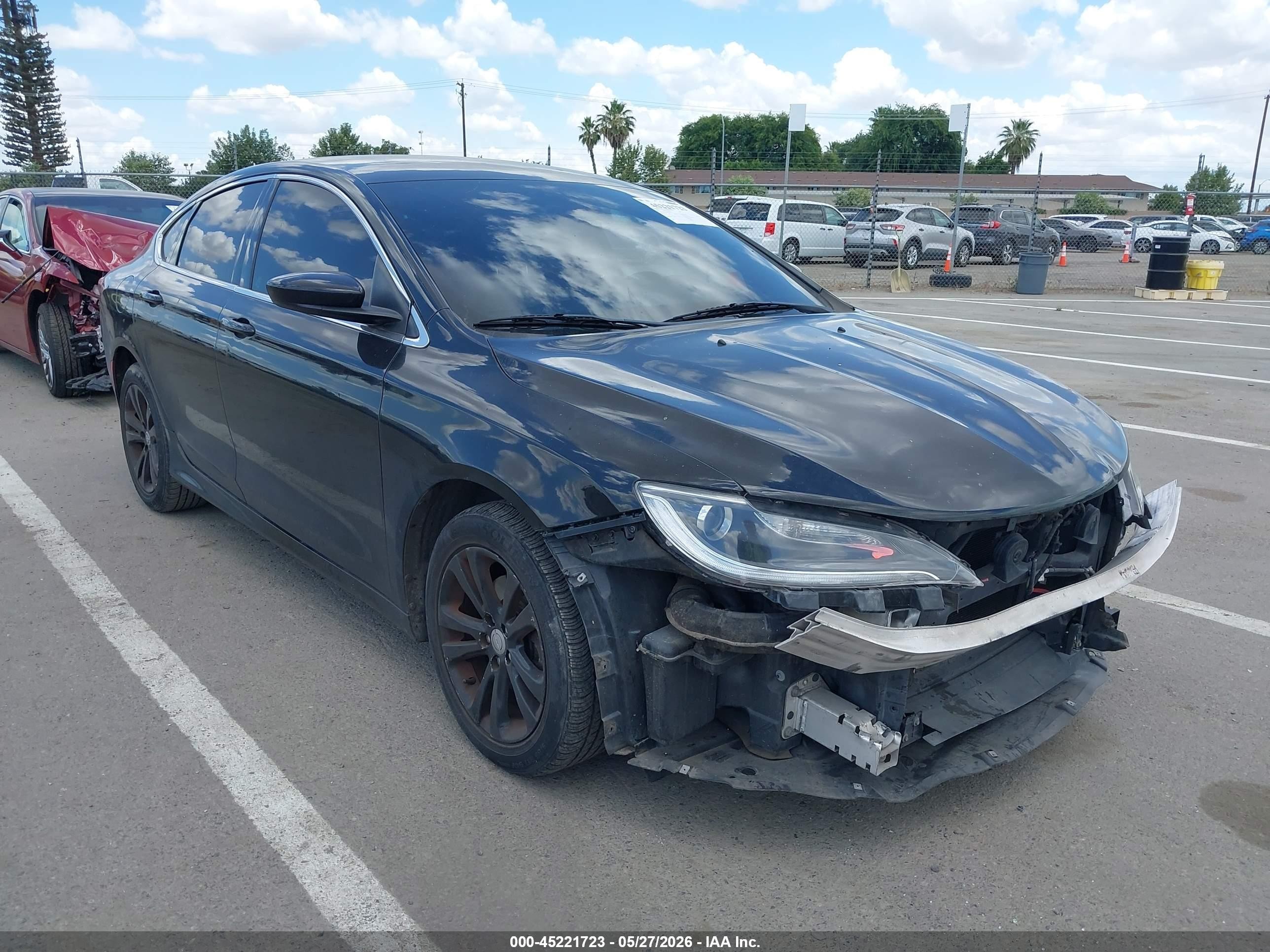 2015 Chrysler 200 Limited Black vin: 1C3CCCAB8FN687671