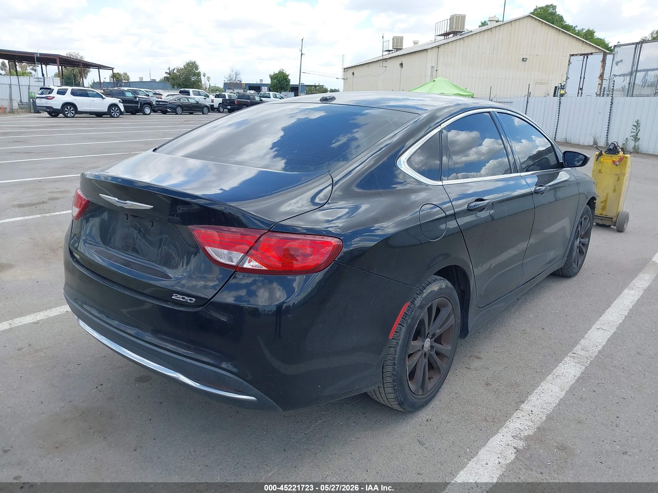 2015 Chrysler 200 Limited Black vin: 1C3CCCAB8FN687671