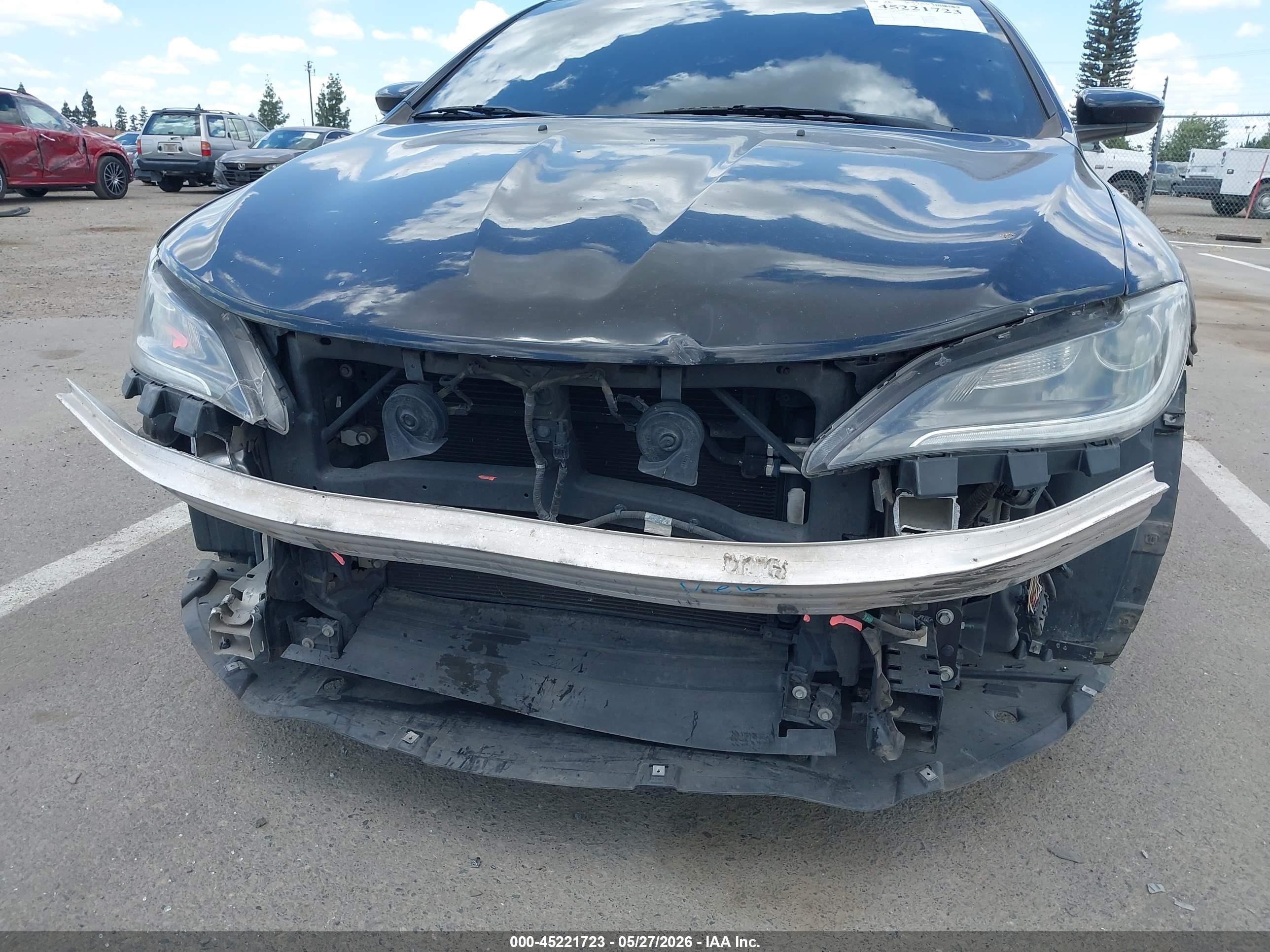 2015 Chrysler 200 Limited Black vin: 1C3CCCAB8FN687671