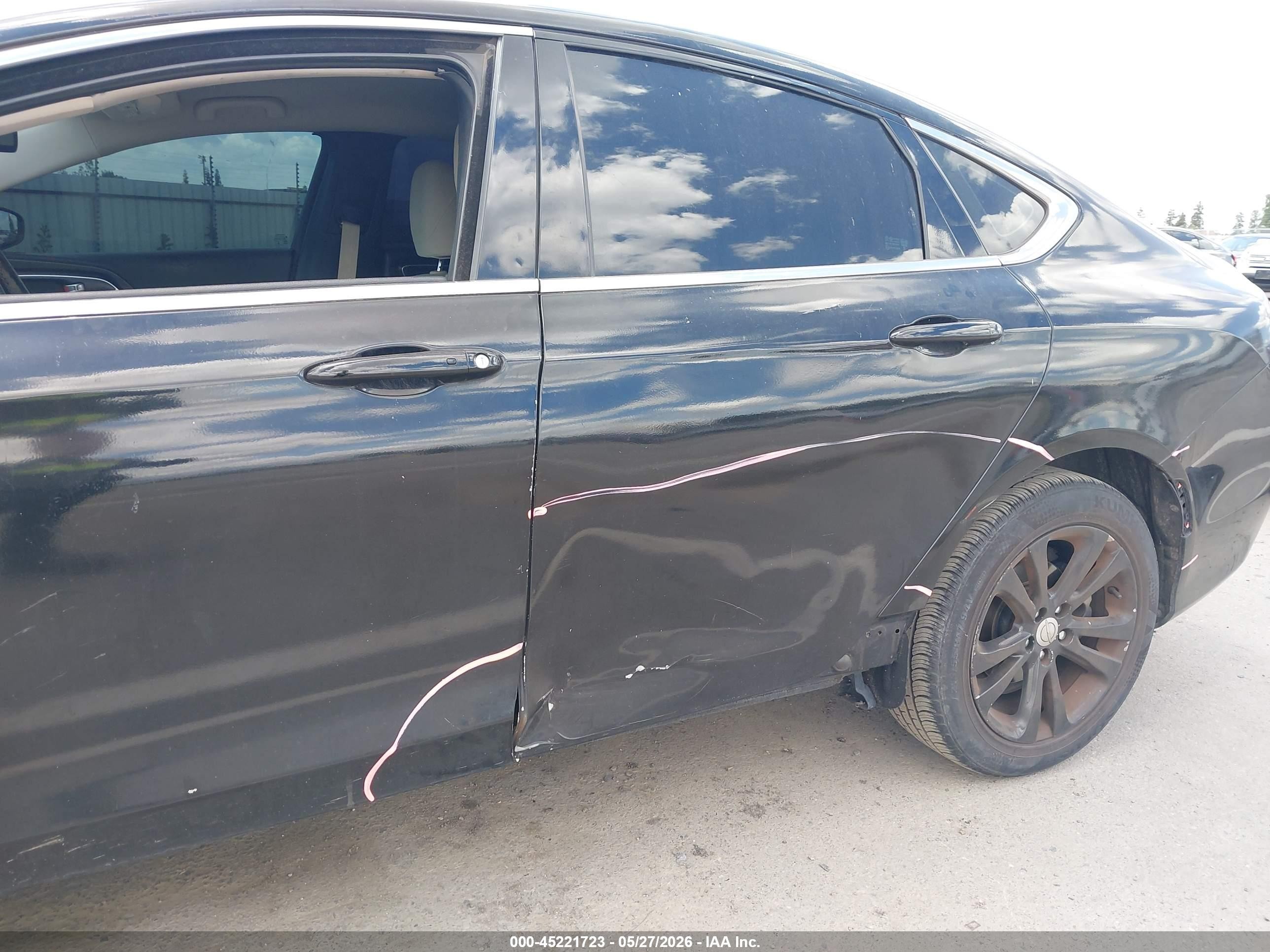 2015 Chrysler 200 Limited Black vin: 1C3CCCAB8FN687671
