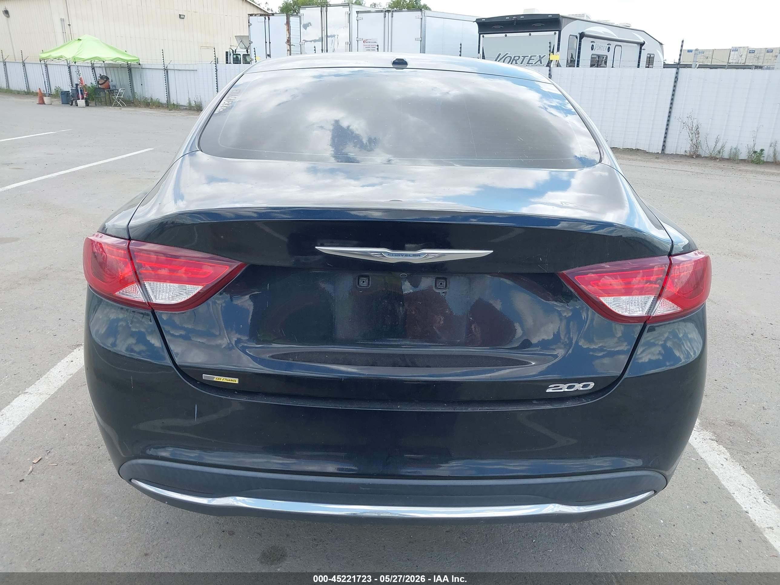 2015 Chrysler 200 Limited Black vin: 1C3CCCAB8FN687671