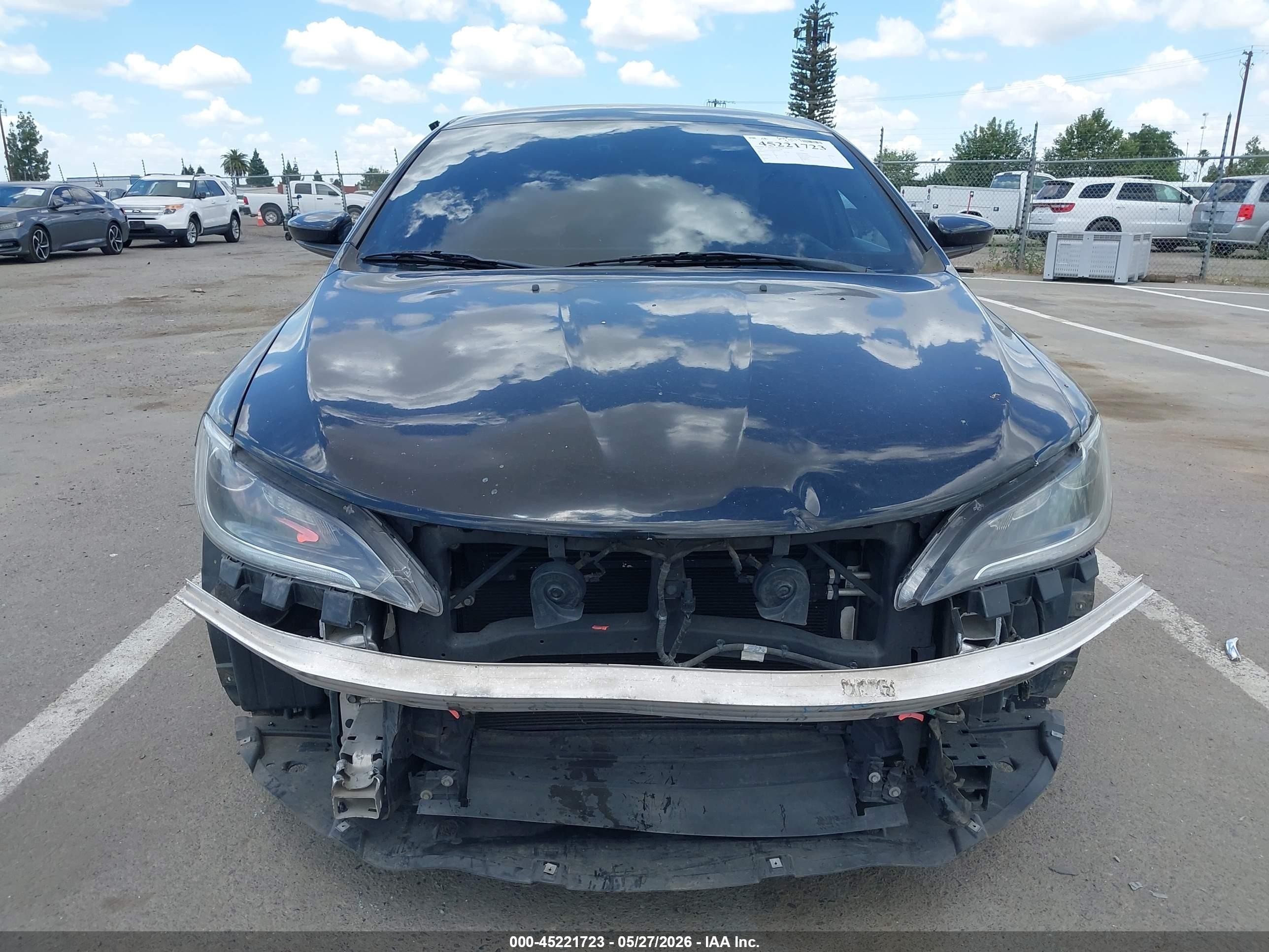2015 Chrysler 200 Limited Black vin: 1C3CCCAB8FN687671