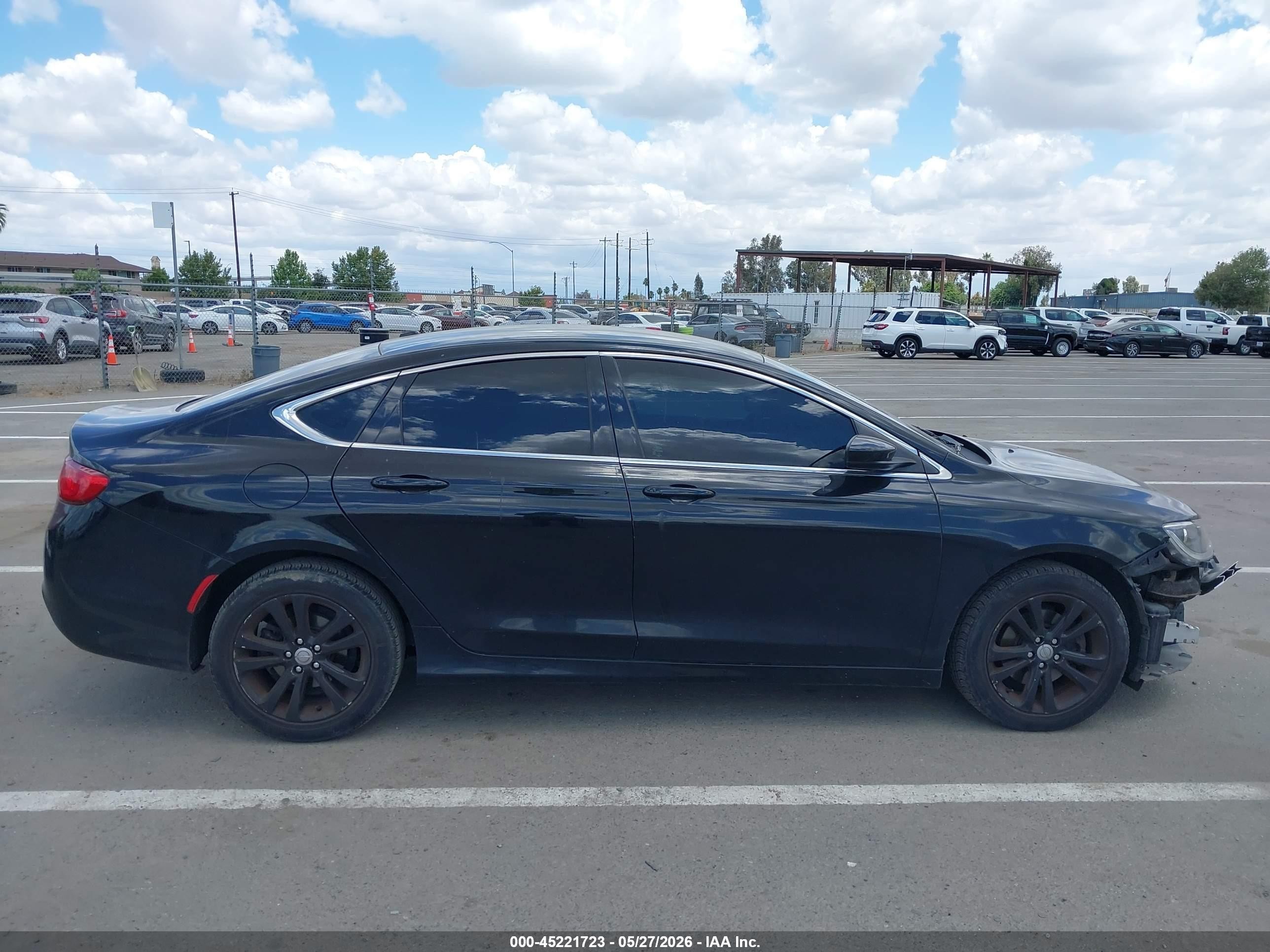 2015 Chrysler 200 Limited Black vin: 1C3CCCAB8FN687671