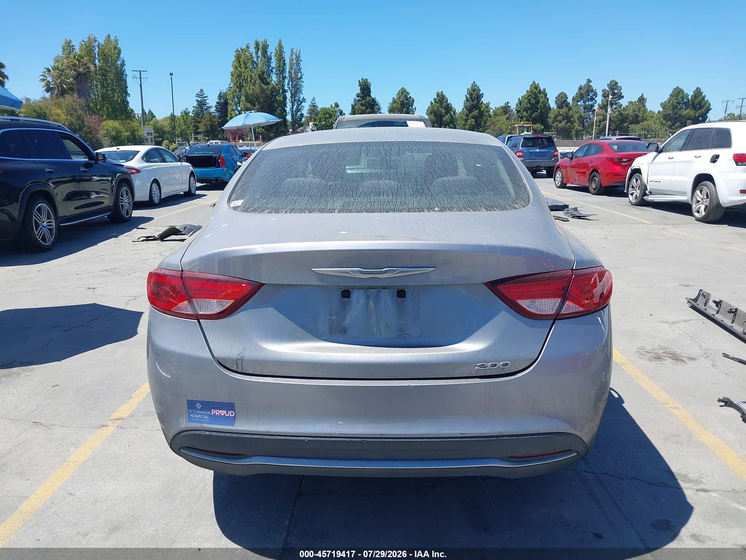 2015 Chrysler 200 Limited Серый vin: 1C3CCCAB8FN702220