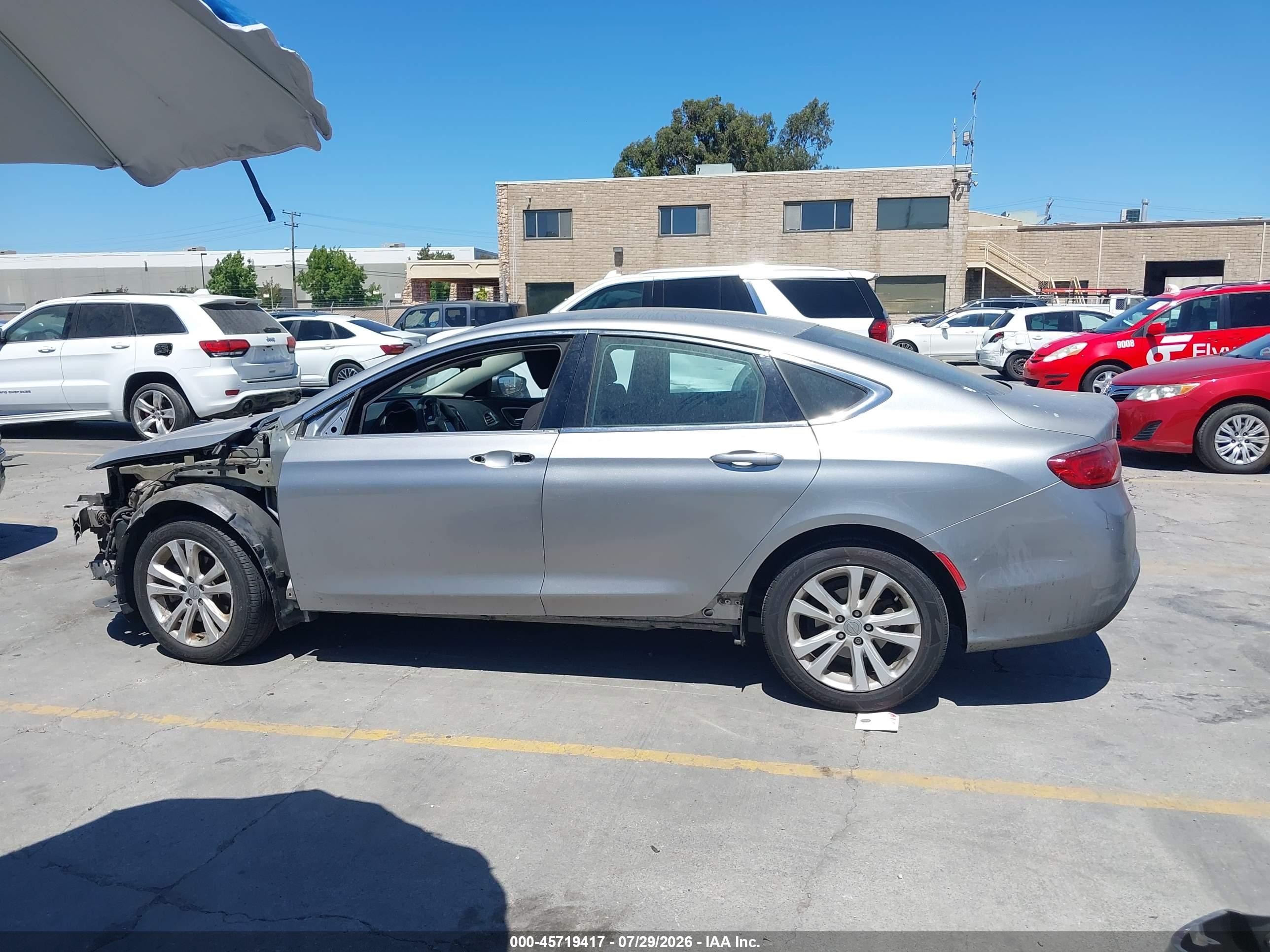 2015 Chrysler 200 Limited Серый vin: 1C3CCCAB8FN702220
