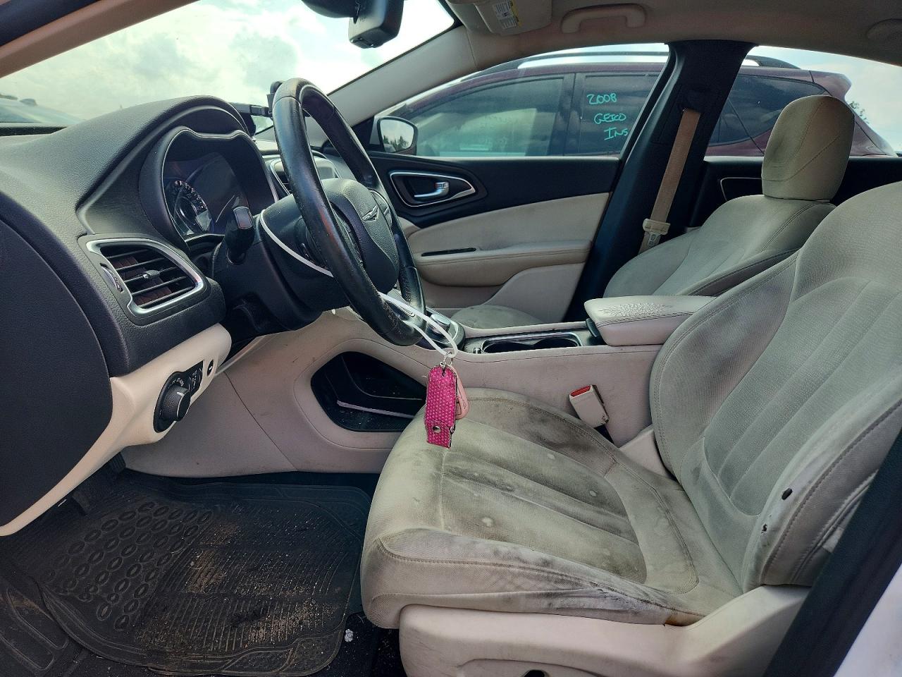 2015 Chrysler 200 Limited White vin: 1C3CCCAB8FN720460
