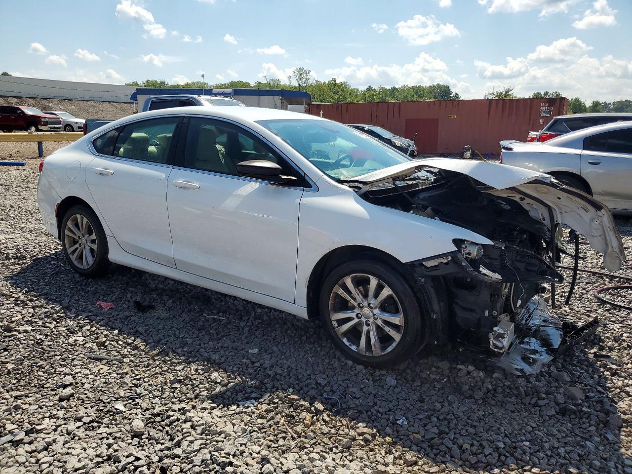 2015 Chrysler 200 Limited White vin: 1C3CCCAB8FN725805