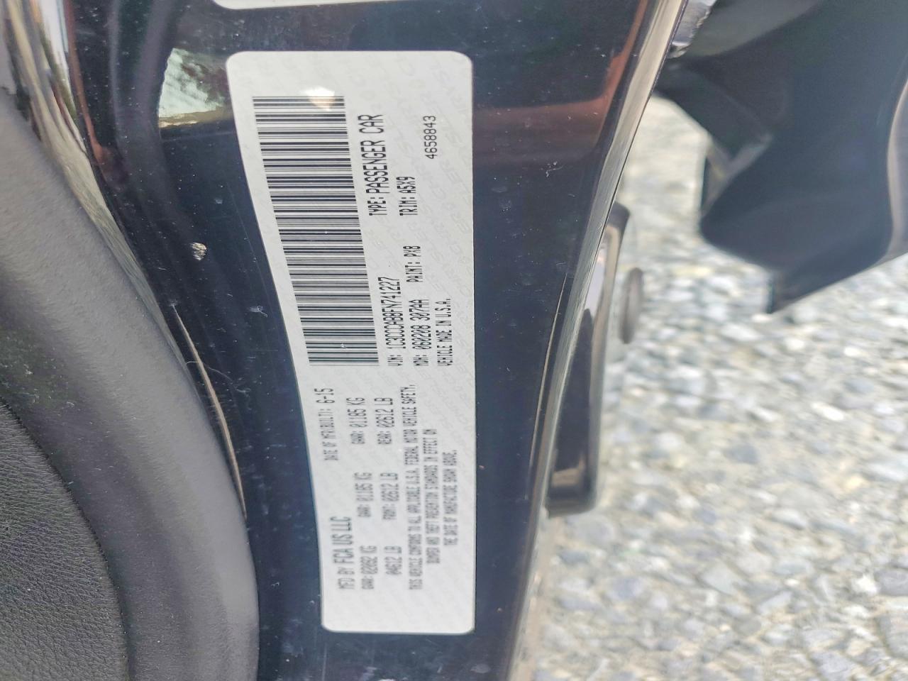 2015 Chrysler 200 Limited Черный vin: 1C3CCCAB8FN741227