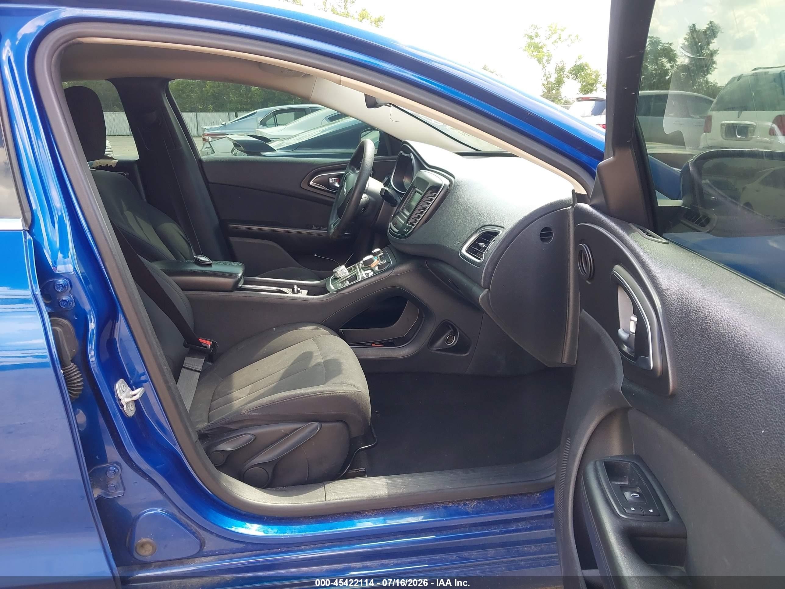 2015 Chrysler 200 Limited Blue vin: 1C3CCCAB8FN741678