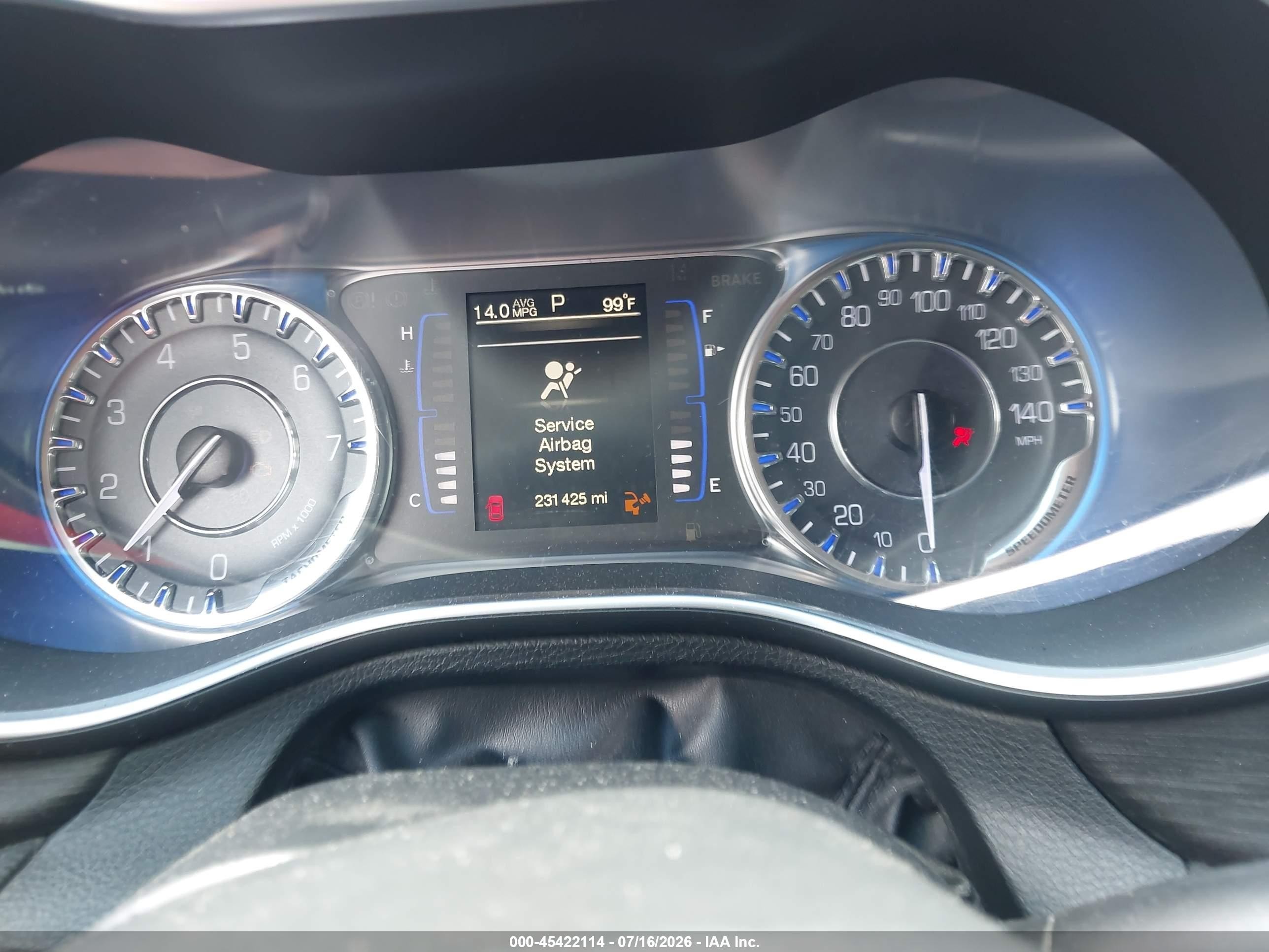2015 Chrysler 200 Limited Blue vin: 1C3CCCAB8FN741678