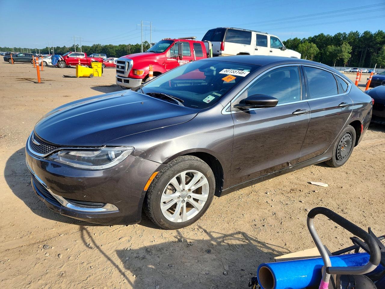 2015 Chrysler 200 Limited Charcoal vin: 1C3CCCAB8FN749439
