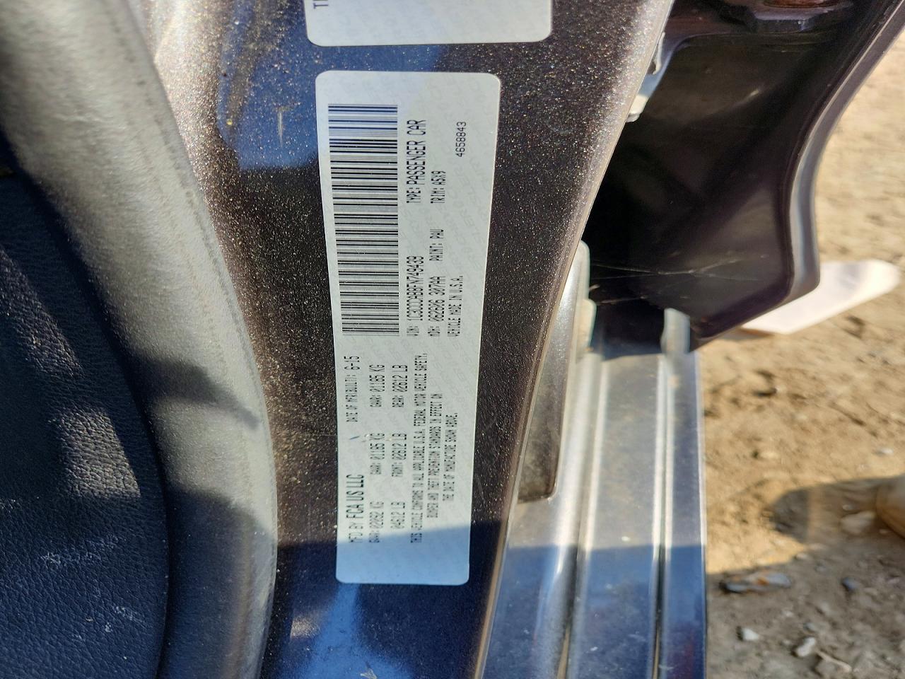 2015 Chrysler 200 Limited Charcoal vin: 1C3CCCAB8FN749439