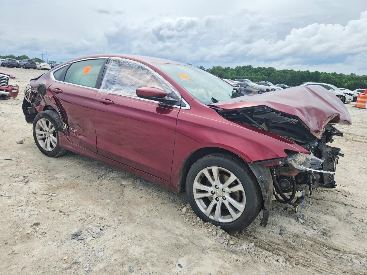 2015 Chrysler 200 Limited Burgundy vin: 1C3CCCAB8FN751515