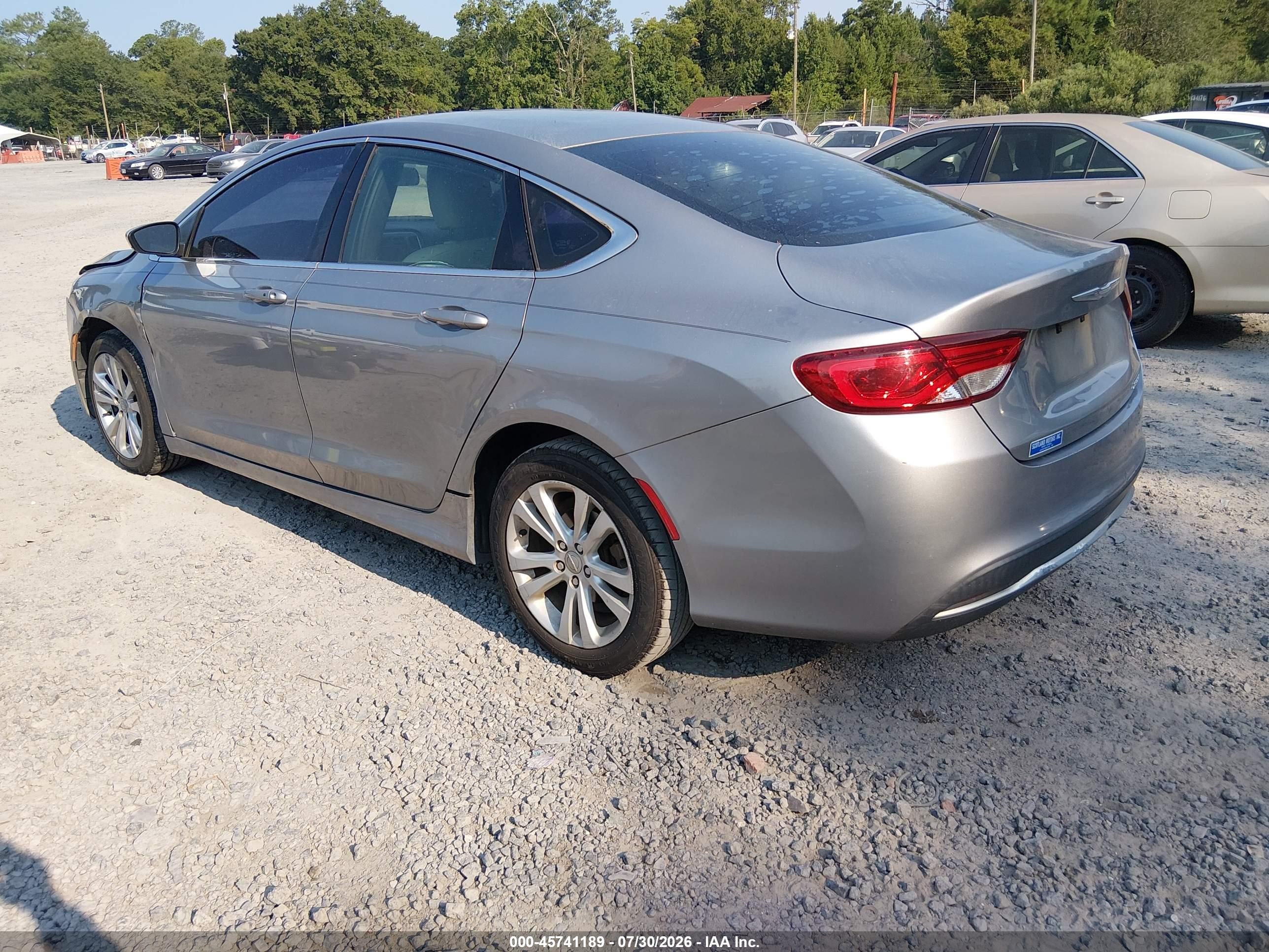 2015 Chrysler 200 Limited Gray vin: 1C3CCCAB8FN753300