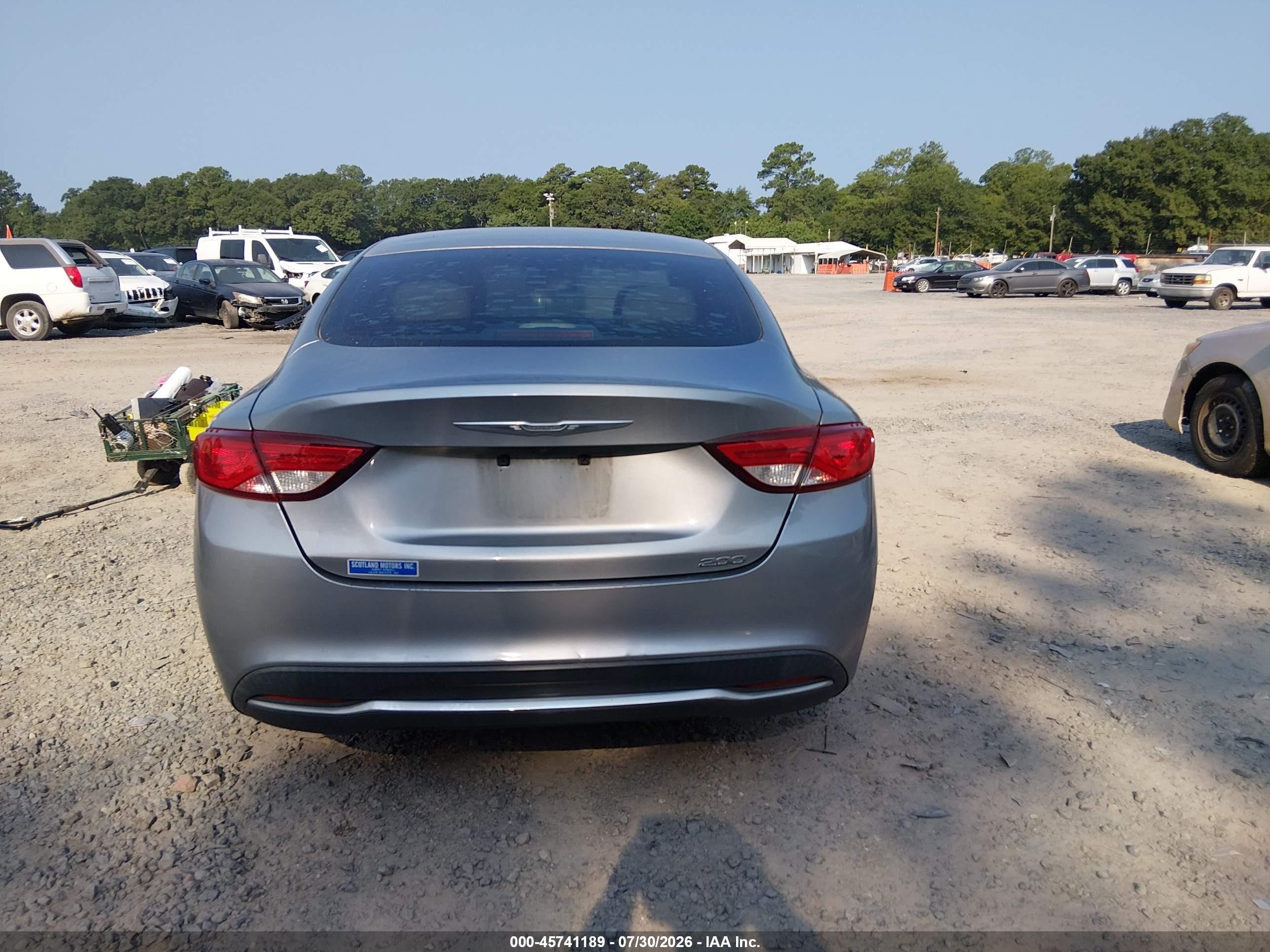 2015 Chrysler 200 Limited Gray vin: 1C3CCCAB8FN753300