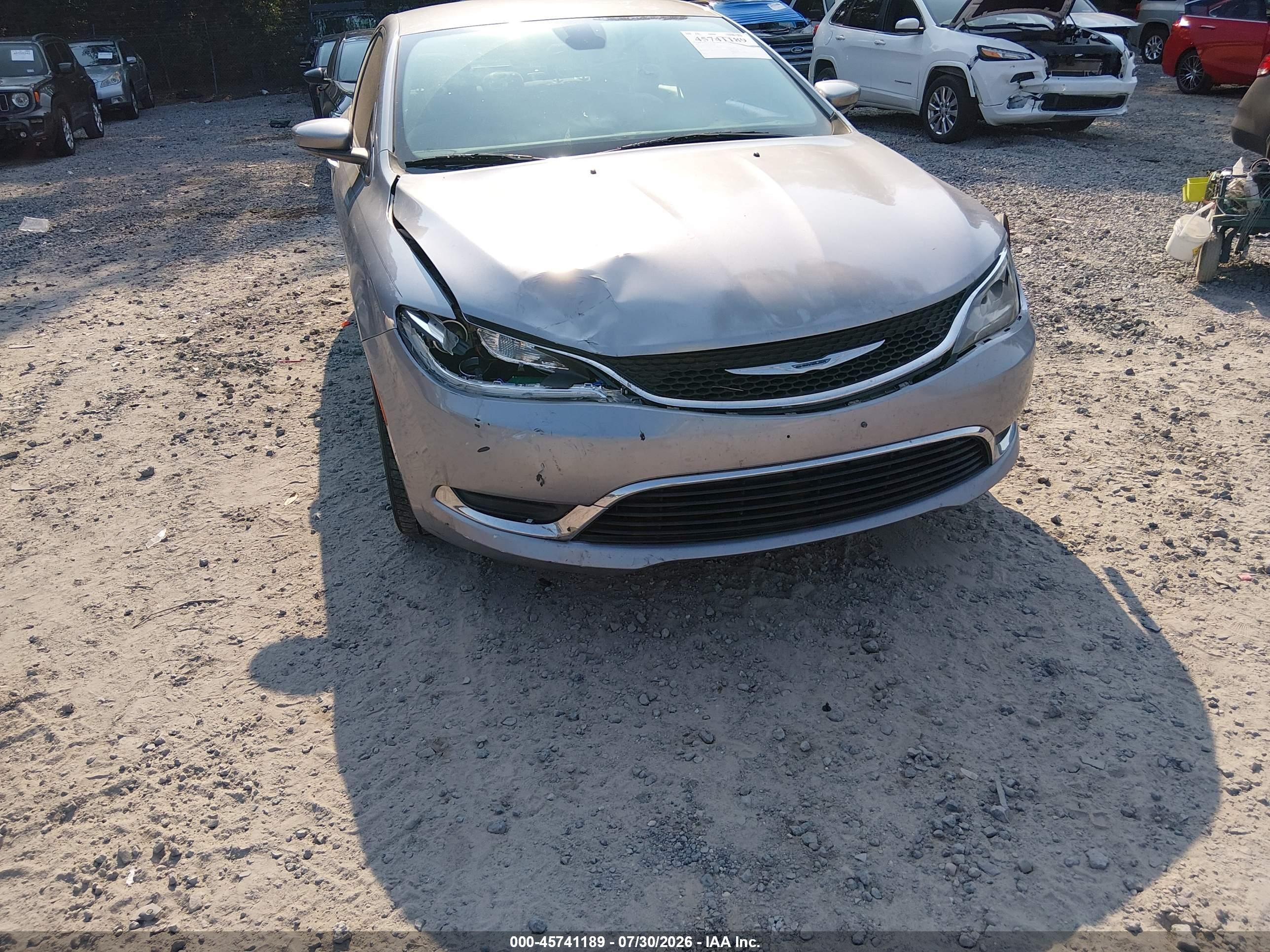 2015 Chrysler 200 Limited Gray vin: 1C3CCCAB8FN753300