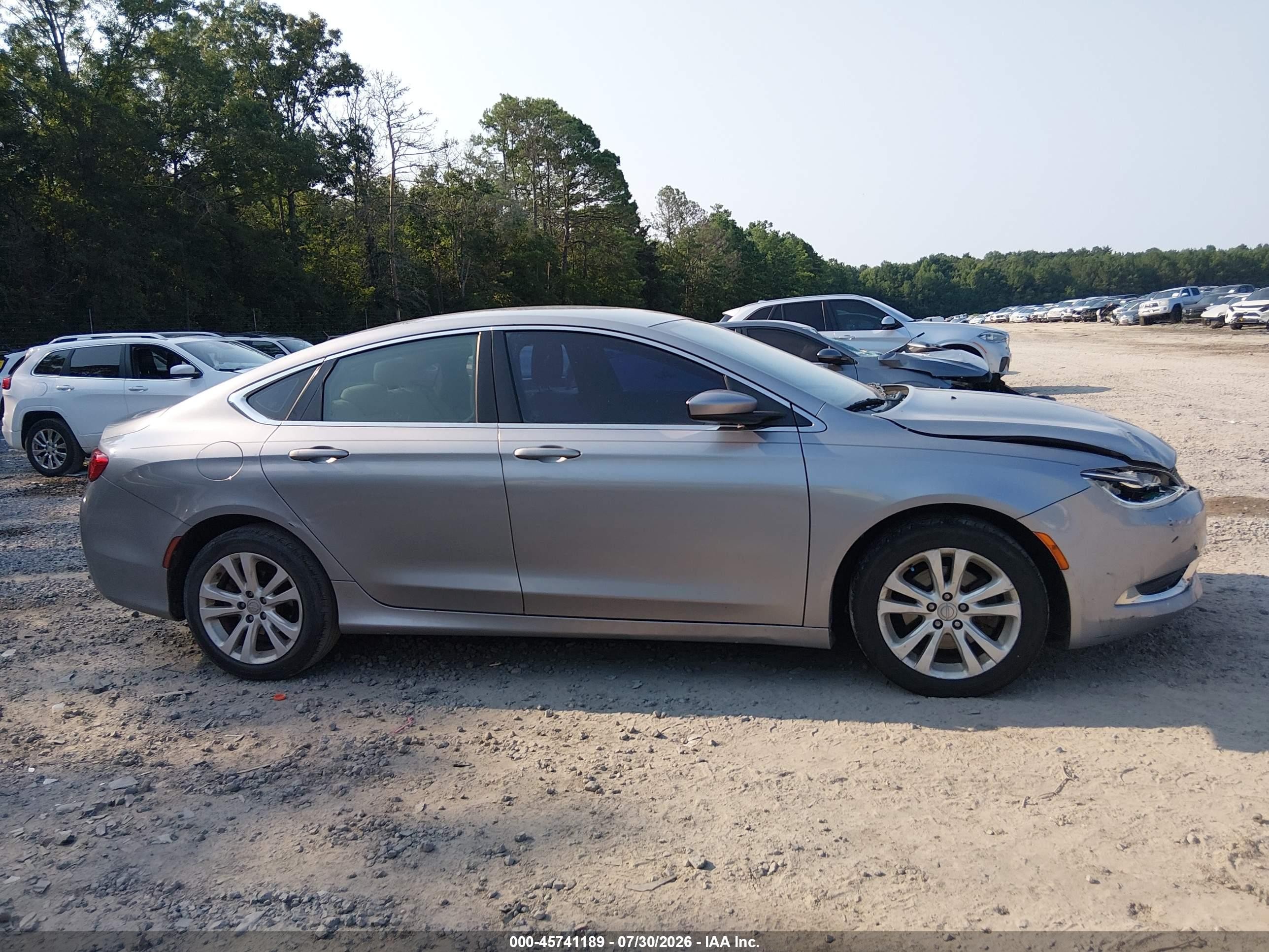2015 Chrysler 200 Limited Gray vin: 1C3CCCAB8FN753300