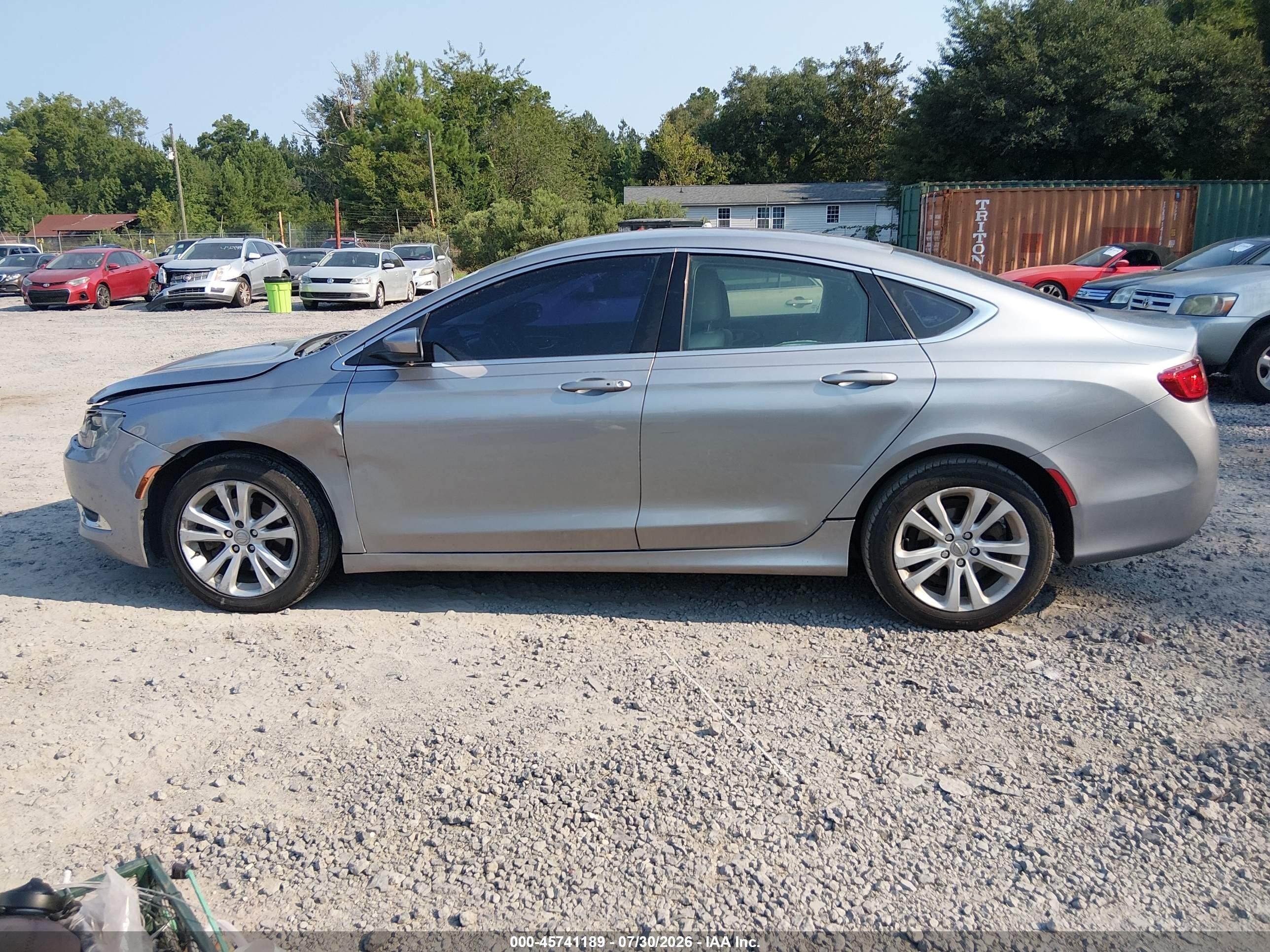 2015 Chrysler 200 Limited Gray vin: 1C3CCCAB8FN753300