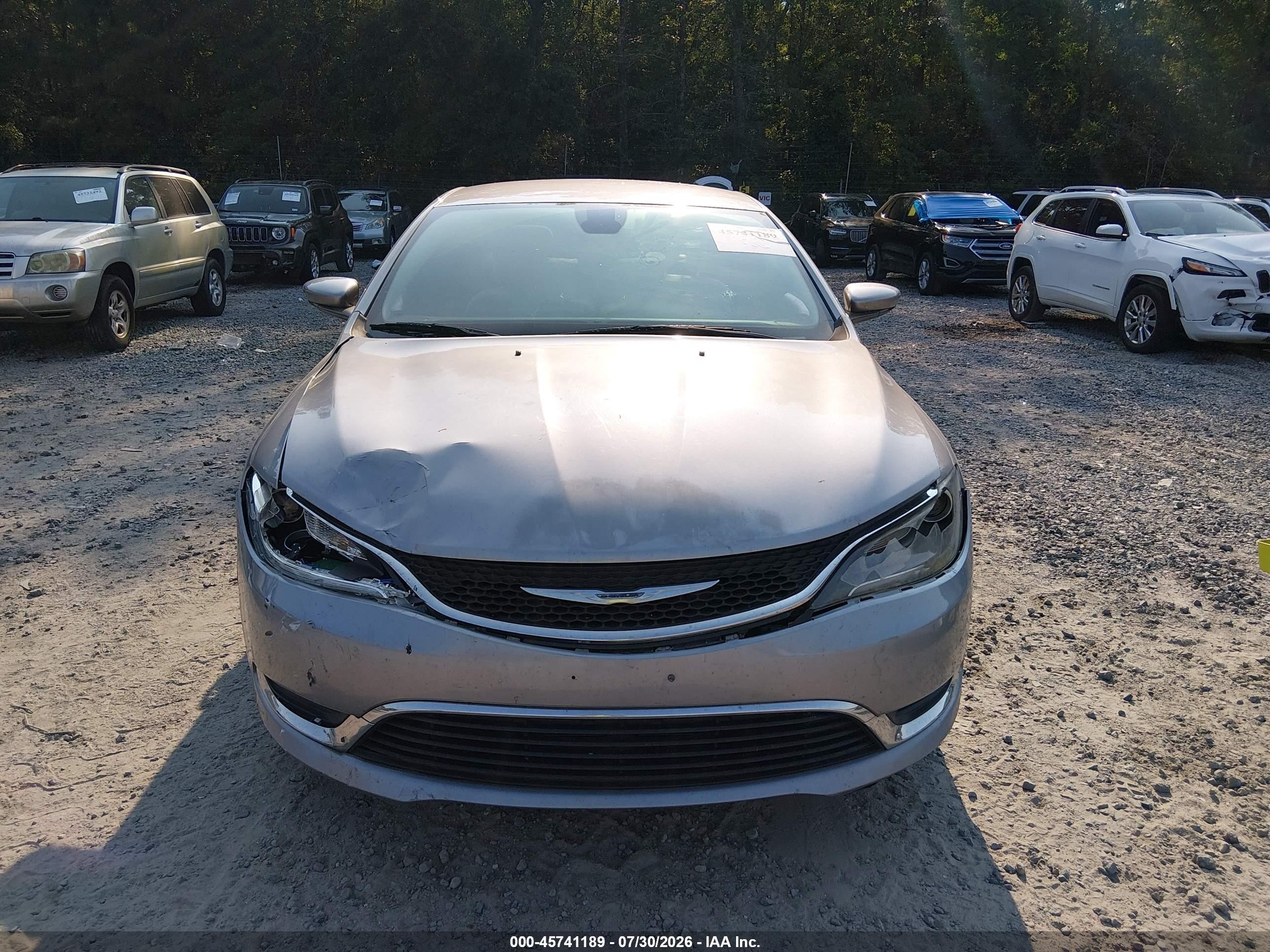 2015 Chrysler 200 Limited Gray vin: 1C3CCCAB8FN753300