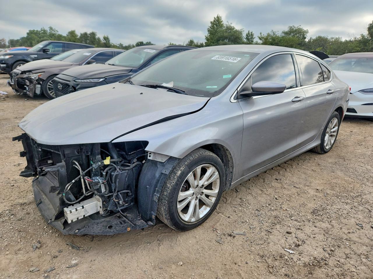 2016 Chrysler 200 Limited Gray vin: 1C3CCCAB8GN142023