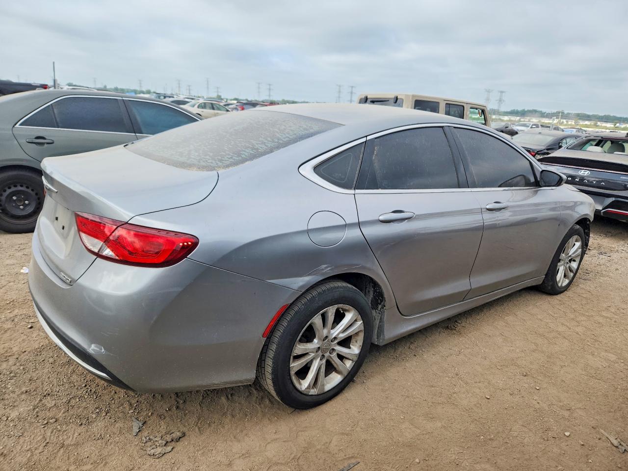 2016 Chrysler 200 Limited Gray vin: 1C3CCCAB8GN142023