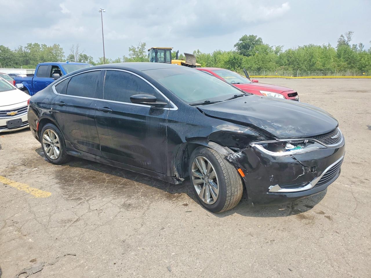 2017 Chrysler 200 Limited Black vin: 1C3CCCAB8HN507186