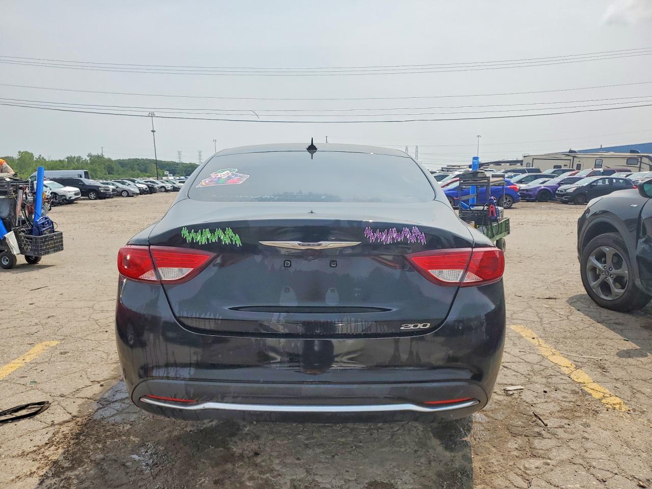 2017 Chrysler 200 Limited Black vin: 1C3CCCAB8HN507186