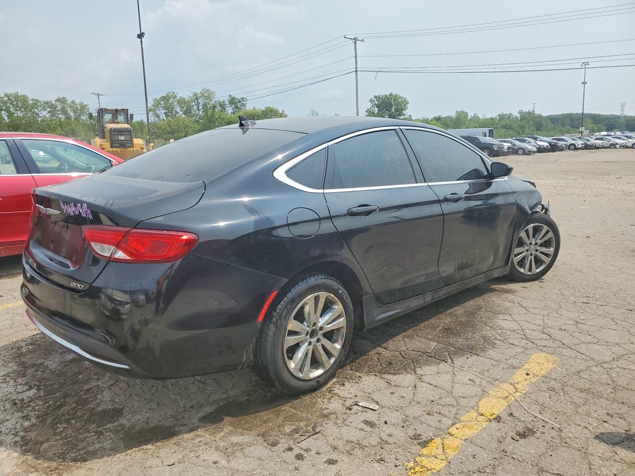 2017 Chrysler 200 Limited Black vin: 1C3CCCAB8HN507186
