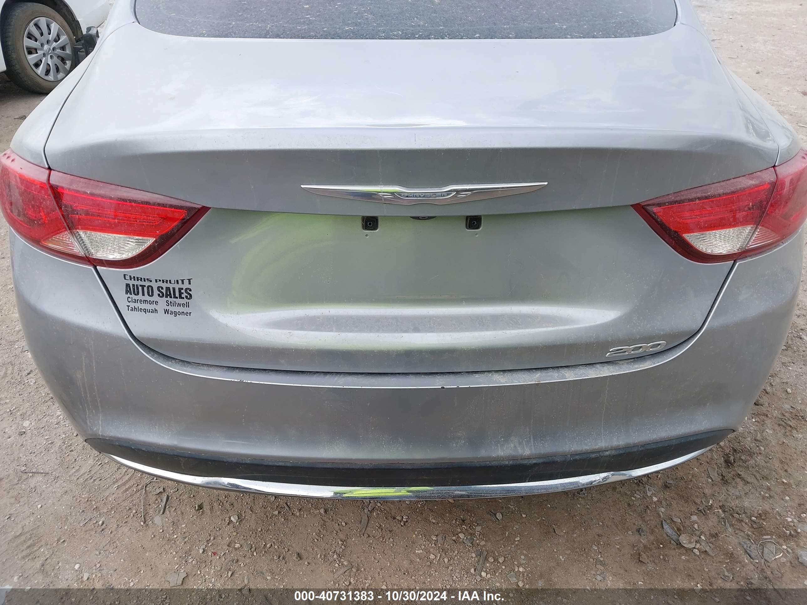 2015 Chrysler 200 Limited Серый vin: 1C3CCCAB9FN543448