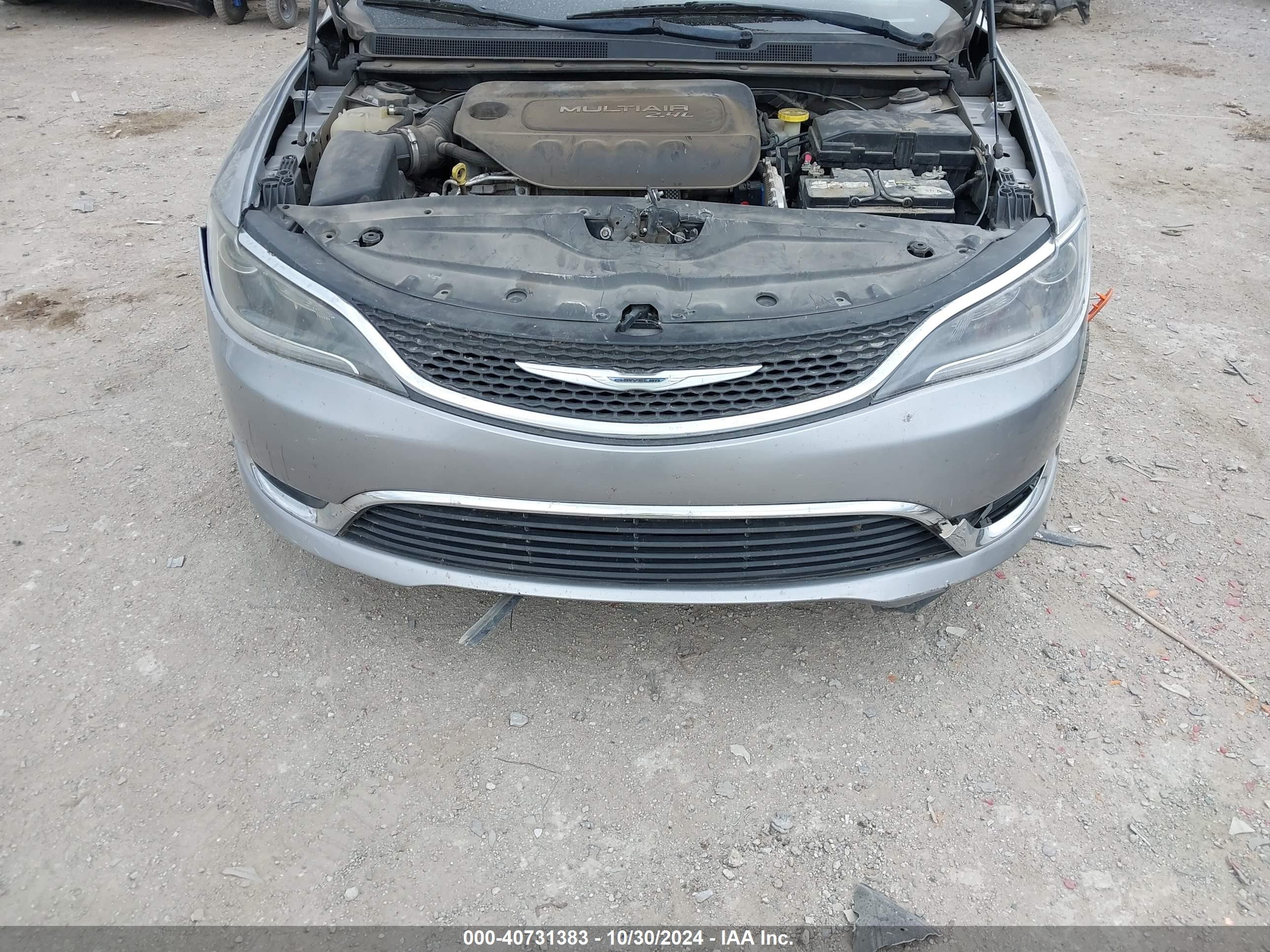 2015 Chrysler 200 Limited Серый vin: 1C3CCCAB9FN543448