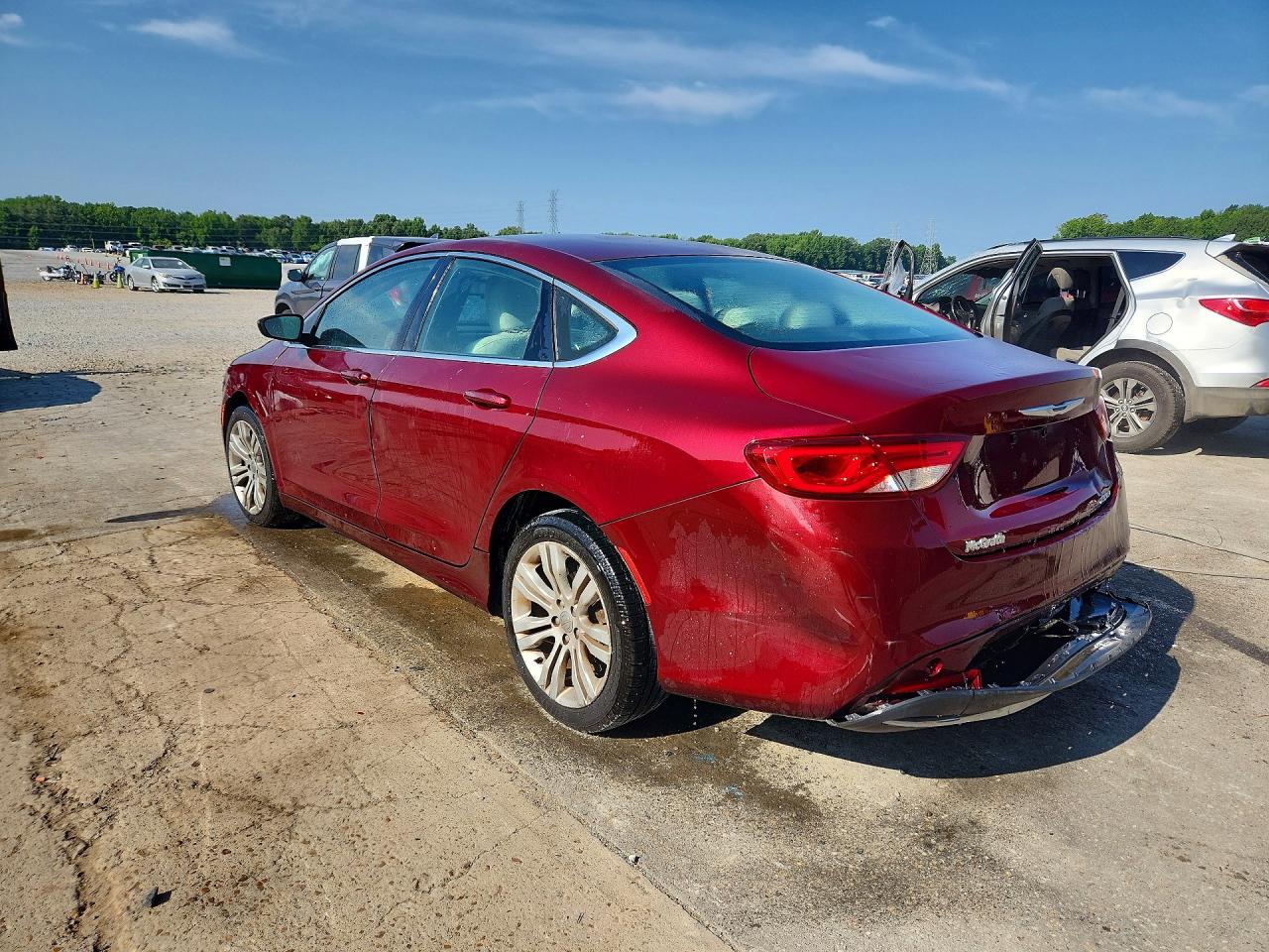 2015 Chrysler 200 Limited Burgundy vin: 1C3CCCAB9FN547810