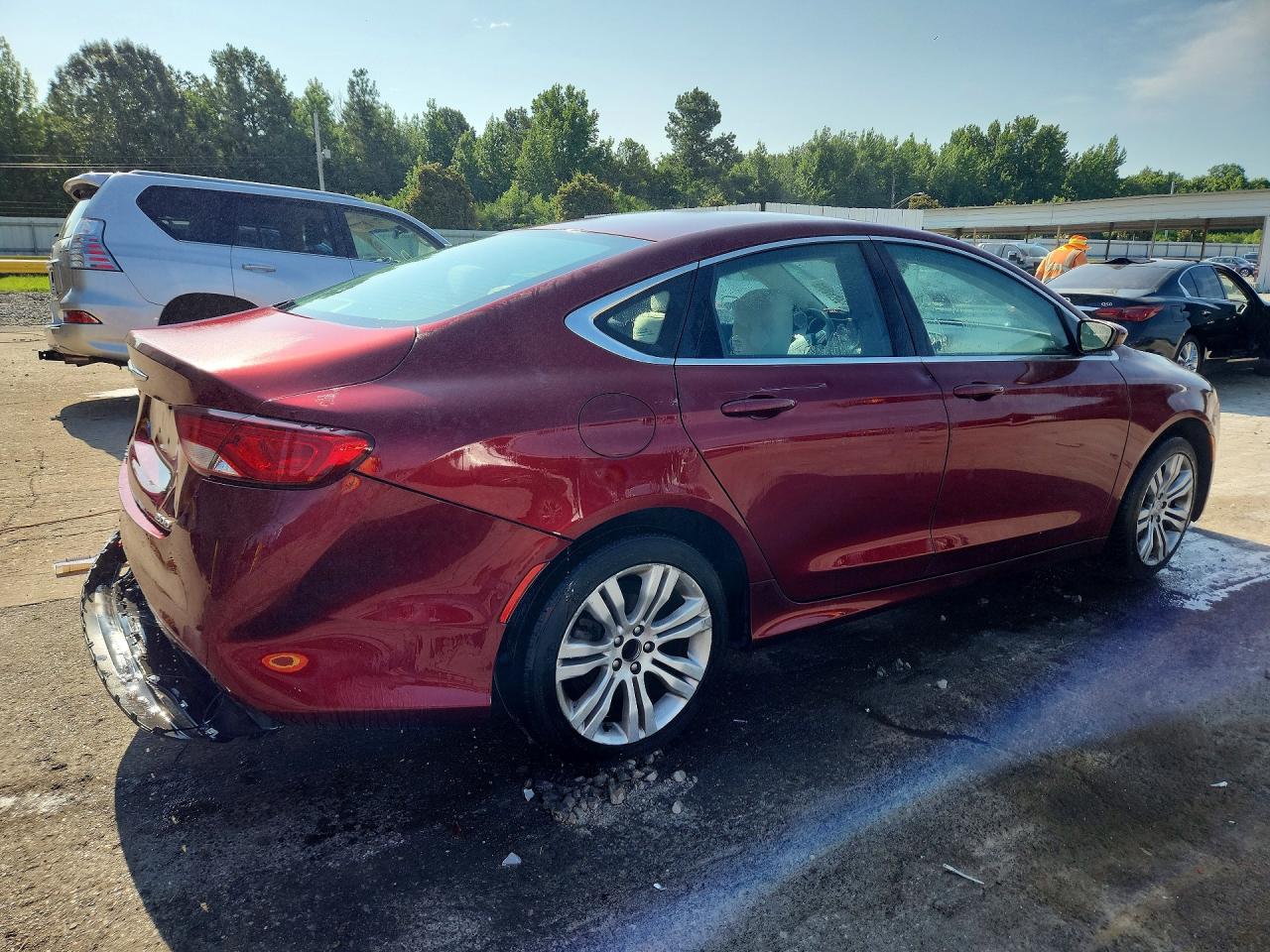 2015 Chrysler 200 Limited Burgundy vin: 1C3CCCAB9FN547810