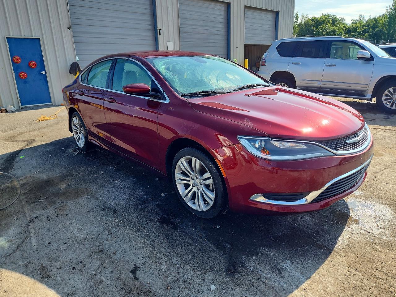 2015 Chrysler 200 Limited Burgundy vin: 1C3CCCAB9FN547810